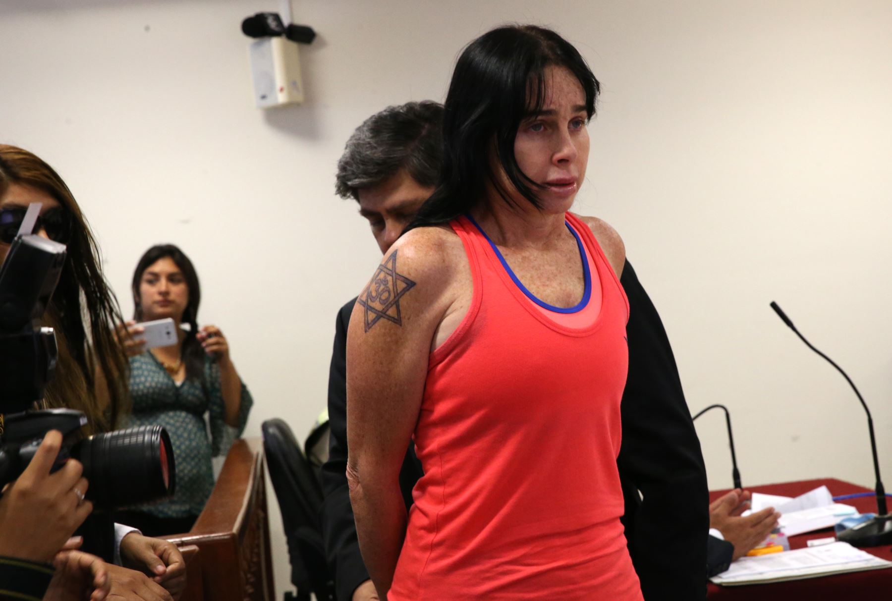 Silvana Buscaglia Zapler es sentenciad a 6 más de 6 años de prisión por violencia y resistencia a la autoridad. ANDINA/Norman Córdova
