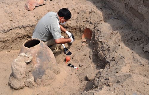 Retomarán investigación arqueológica en zona donde se halló al Señor de Sipán. ANDINA/archivo