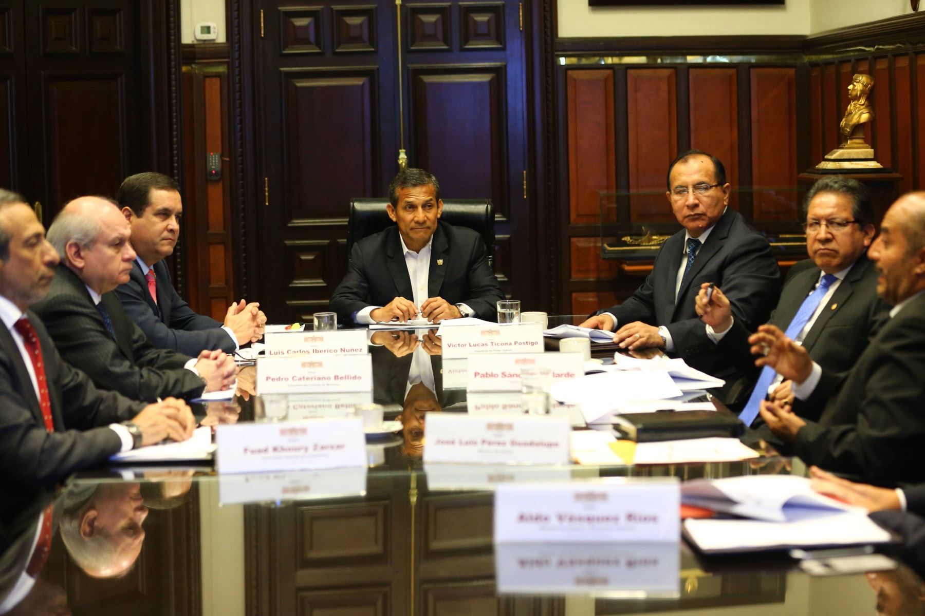 Presidente de la República Ollanta Humala encabeza Consejo de Estado, conformado por las más altas autoridades de la Nación. ANDINA/Prensa Presidencia
