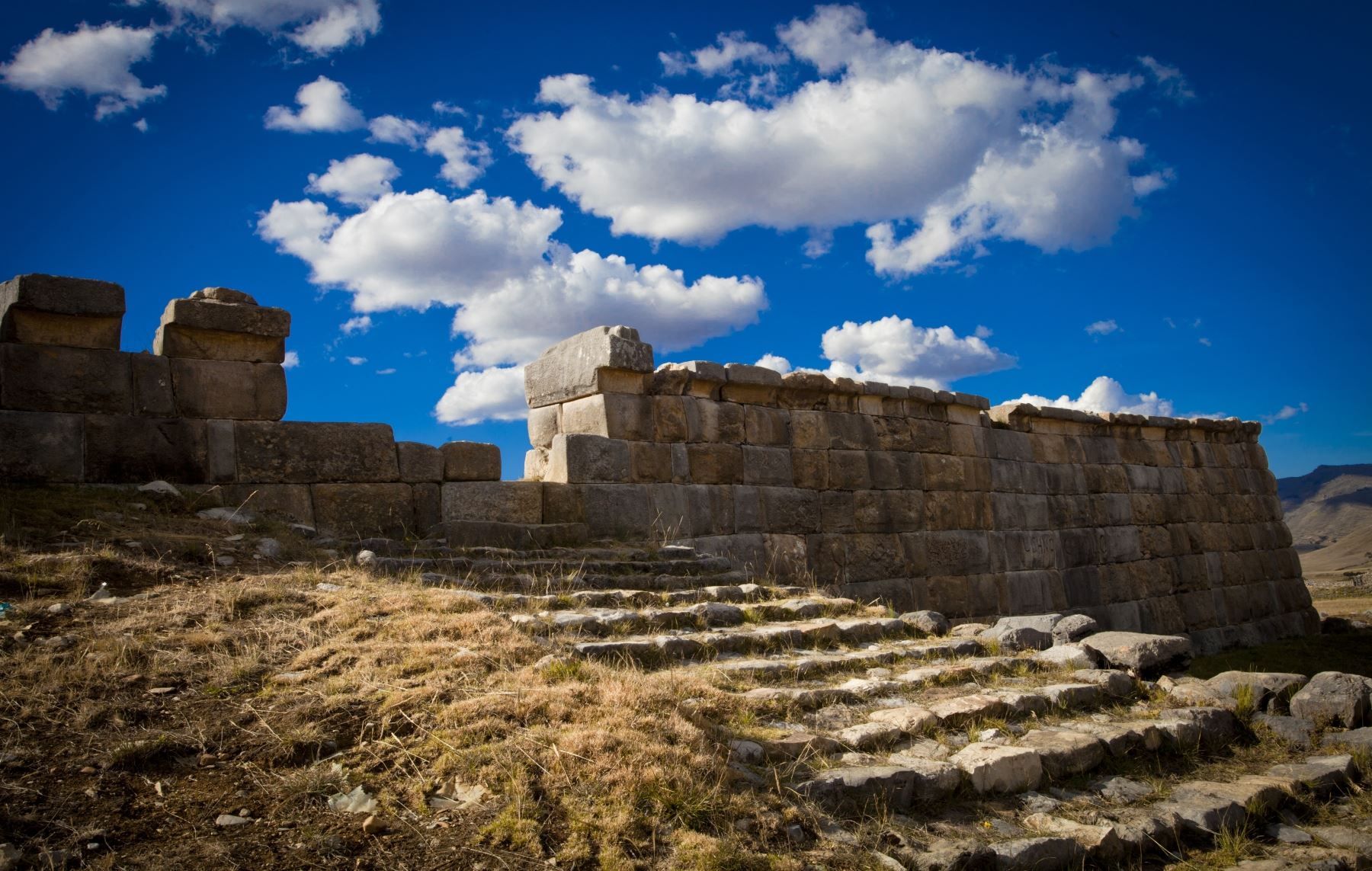 El complejo arqueológico Huánuco Pampa de origen inca, será otro de los atractivos que promoverá Huánuco. ANDINA