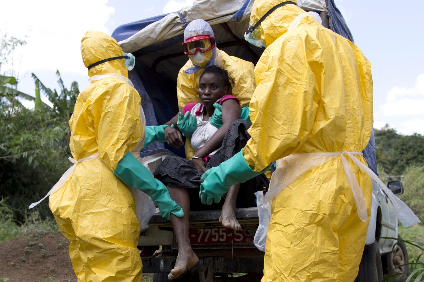 Estos tres países registraron más del 99% de todos los casos de ébola registrados desde que en diciembre de 2013 empezó la epidemia en sur de Guinea. Foto: AFP