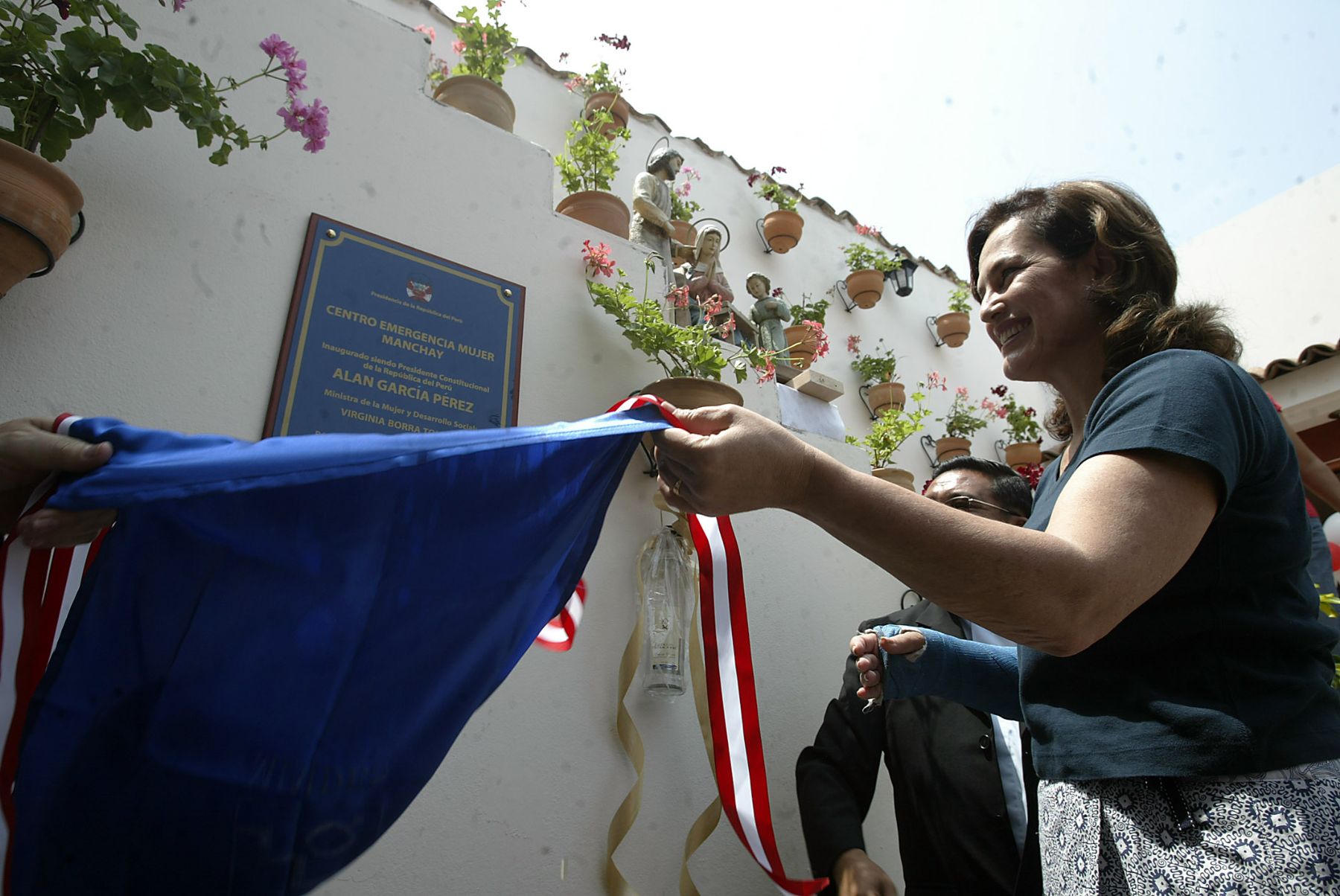 La Ministra de la Mujer, Susana Pinilla Cisneros, inaugura centro de emergencia de la mujer en la zona de Manchay, distrito de Pachacamac. Foto: ANDINA / Alberto Orbegoso