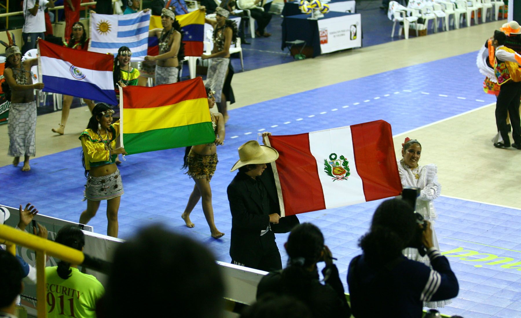 Inauguraciòn de torneo clasificatorio continental femenino para las olimpiadas Beijing 2008 en Lima . Foto: ANDINA / Piero Vargas