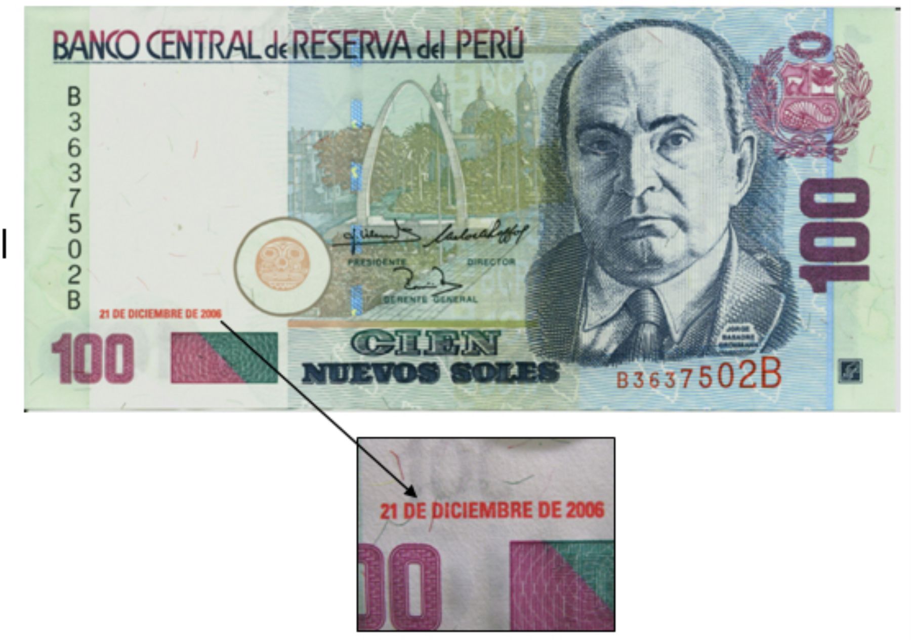 Personificación sencillo herramienta BCR pone en circulación billetes de S/. 100 con fecha de 21 de diciembre  del 2006 | Noticias | Agencia Peruana de Noticias Andina