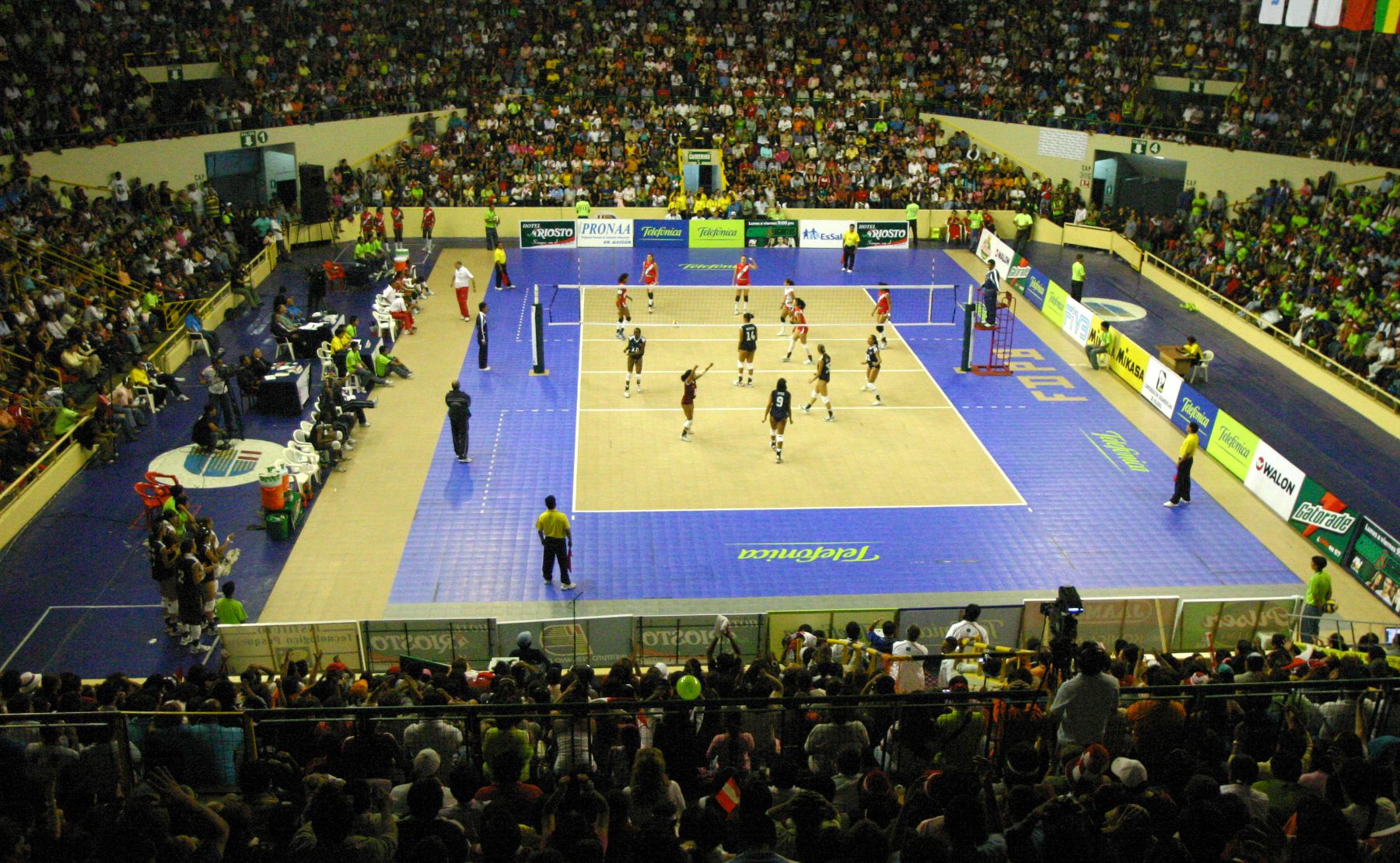 Final entre Peru y Venezuela, Coliseo Dibos. Foto. ANDINA. Stephanie Zollner