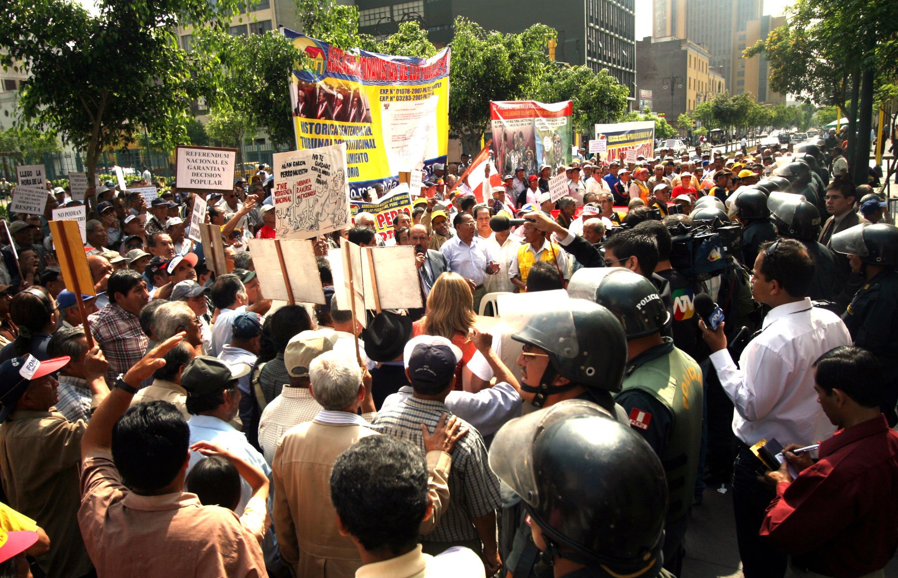 Protesta. Foto: ANDINA/Archivo