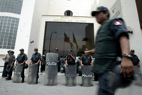Policía Nacional de Perú. Foto: ANDINA/Alberto Orbegoso.