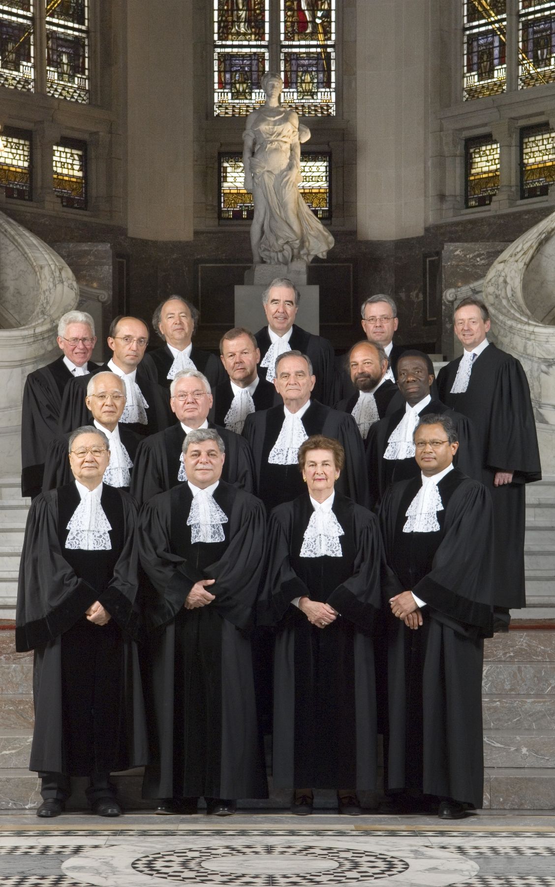 Miembros de la Corte Internacional de Justicia de La Haya. Foto:ANDINA/Corte Internacional de Justicia/Hadewych Veys