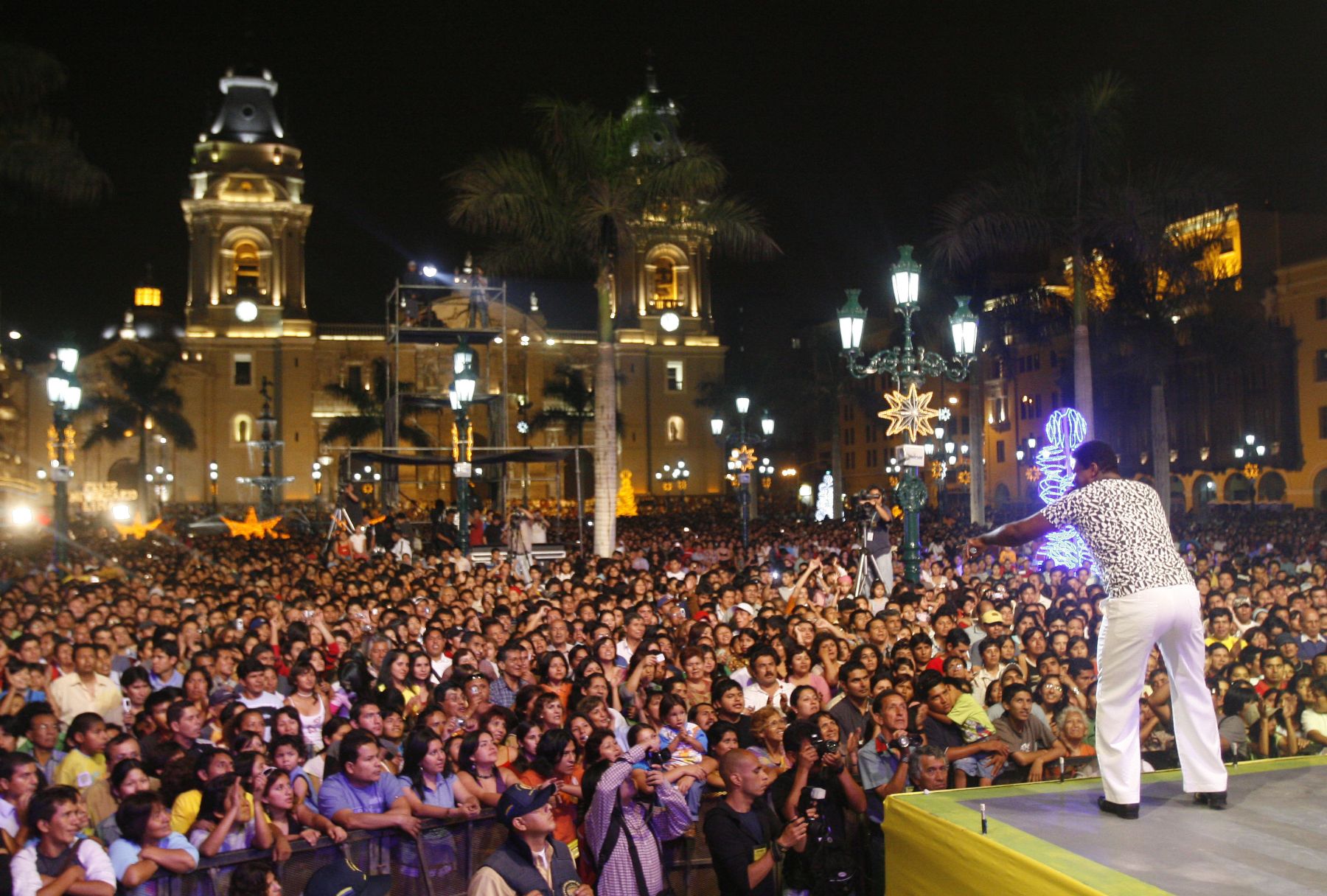 Serenata por el 473 Aniversario de Lima.Foto:ANDINA/Héctor Vinces