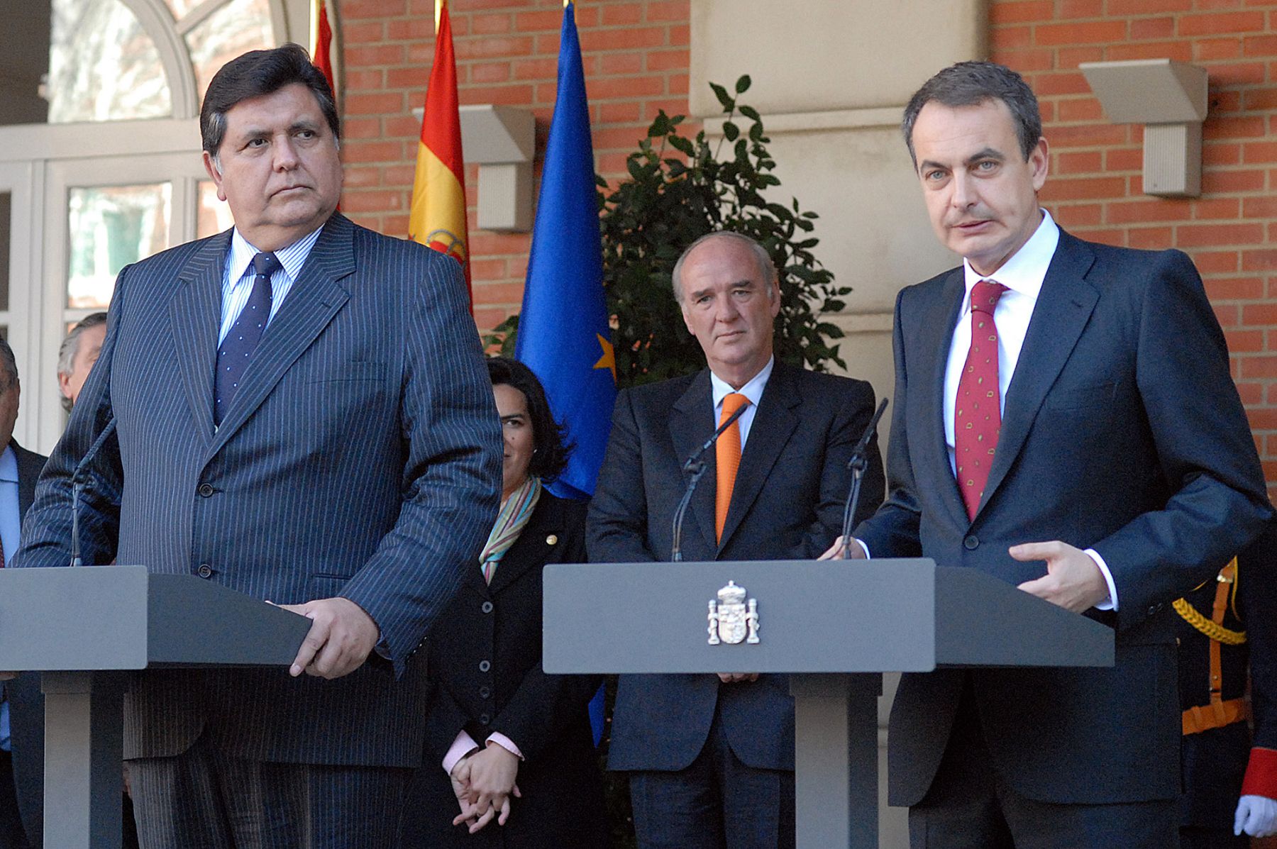 Spain Prime Minister José Luis Rodríguez Zapatero and Peru