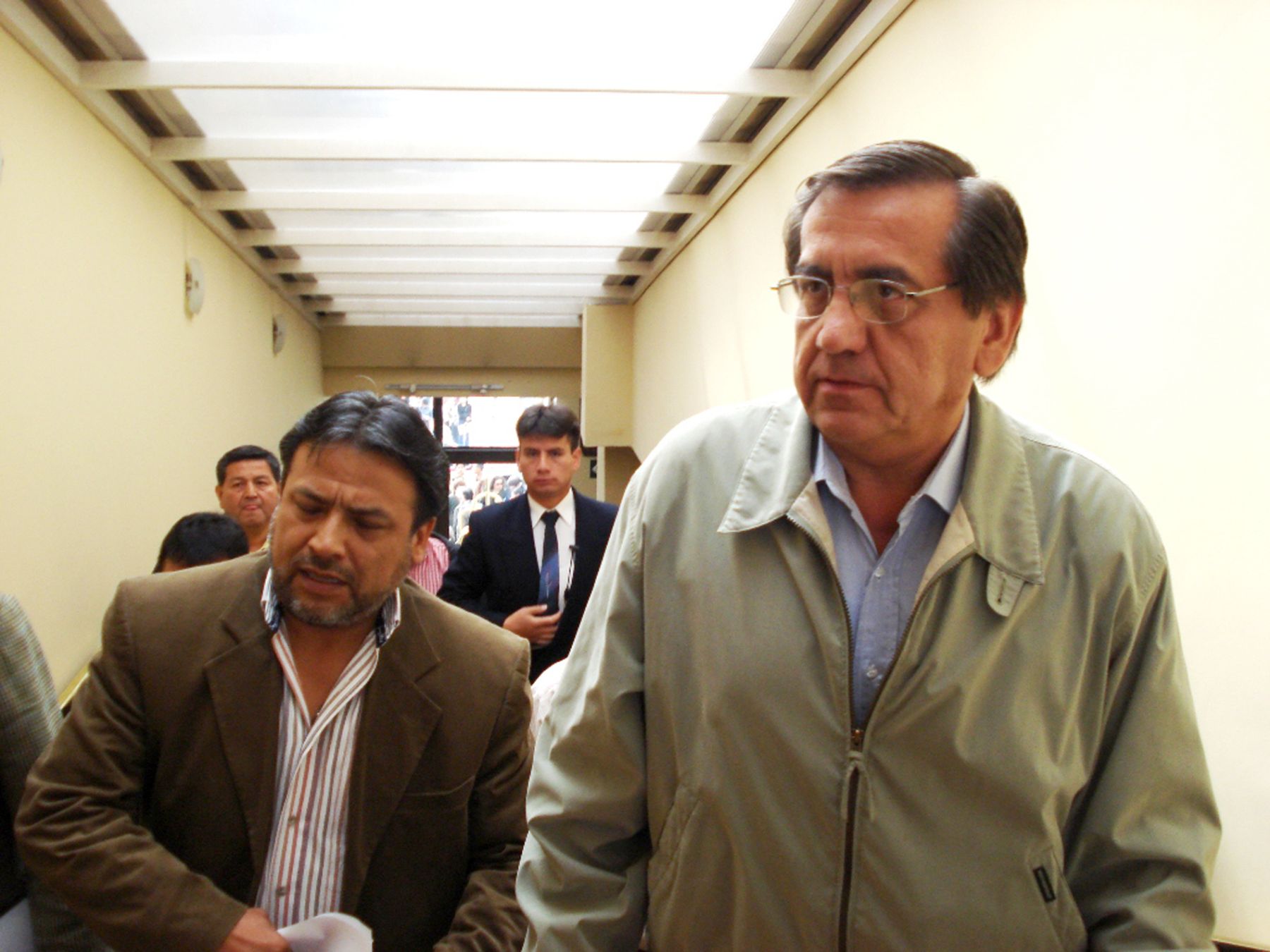 El presidente del Consejo de Ministros Jorge del Castillo, esta mañana en la cuidad de Cajamarca. Foto:ANDINA/Eduard Lozano