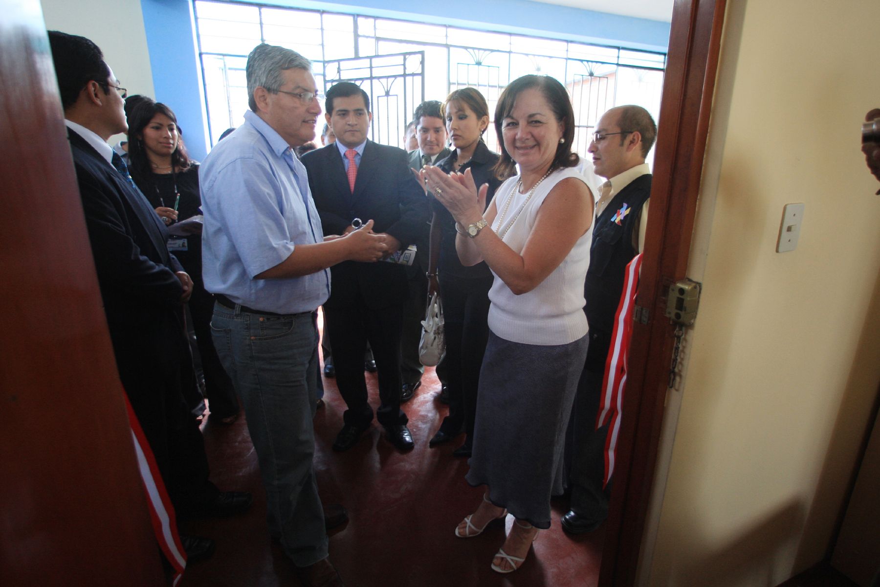 La ministra de Justicia, Rosario Fernández inaugura centro de conciliación en el distrito de El Agustino. Foto: ANDINA/Carlos Lezama