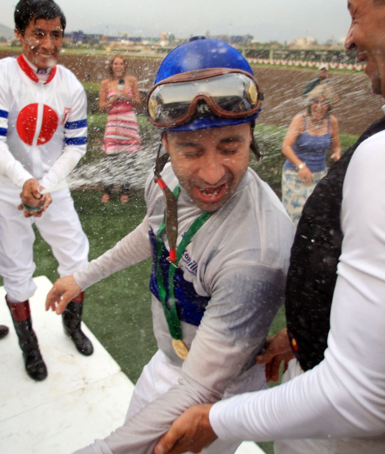 El Jinete Norteamericano Joe Bravo, gana el Campeonato Internacional de Jockeys – Robalca. Foto:ANDINA/CarlosLezama