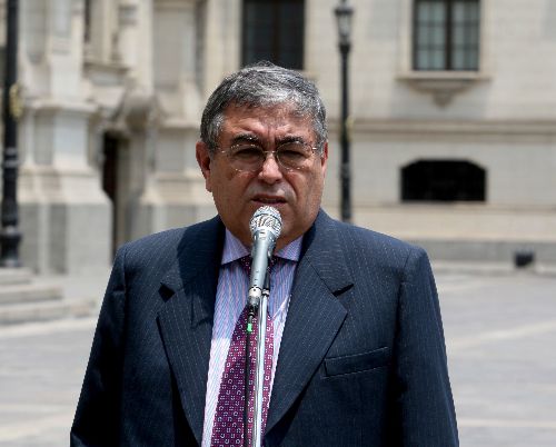 Declaraciones de Ministro de Energia y minas Ing. Juan Valdivia foto: Andina/ Vidal Tarqui