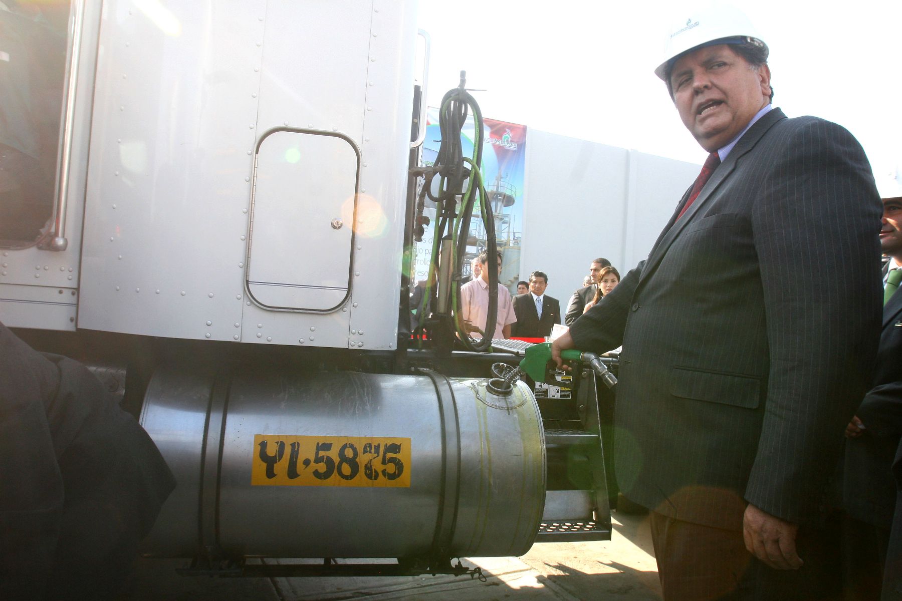 Presidente Alan García inaugura planta de producción de biodiesel en Lurìn. Foto:ANDINA/Sepres