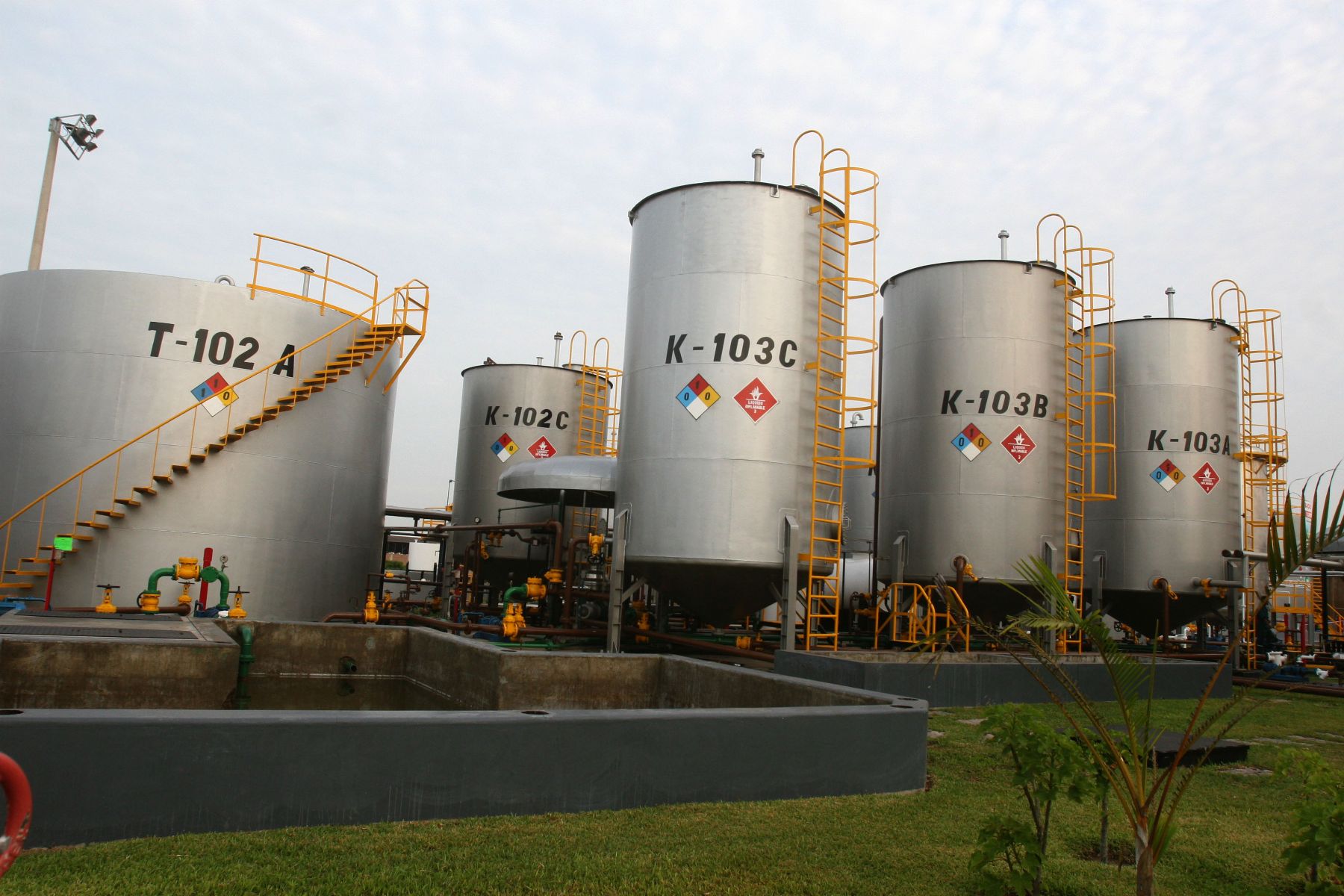 Presidente Alan García inaugura planta de producción de biodiesel en Lurìn. Foto:ANDINA/Sepres