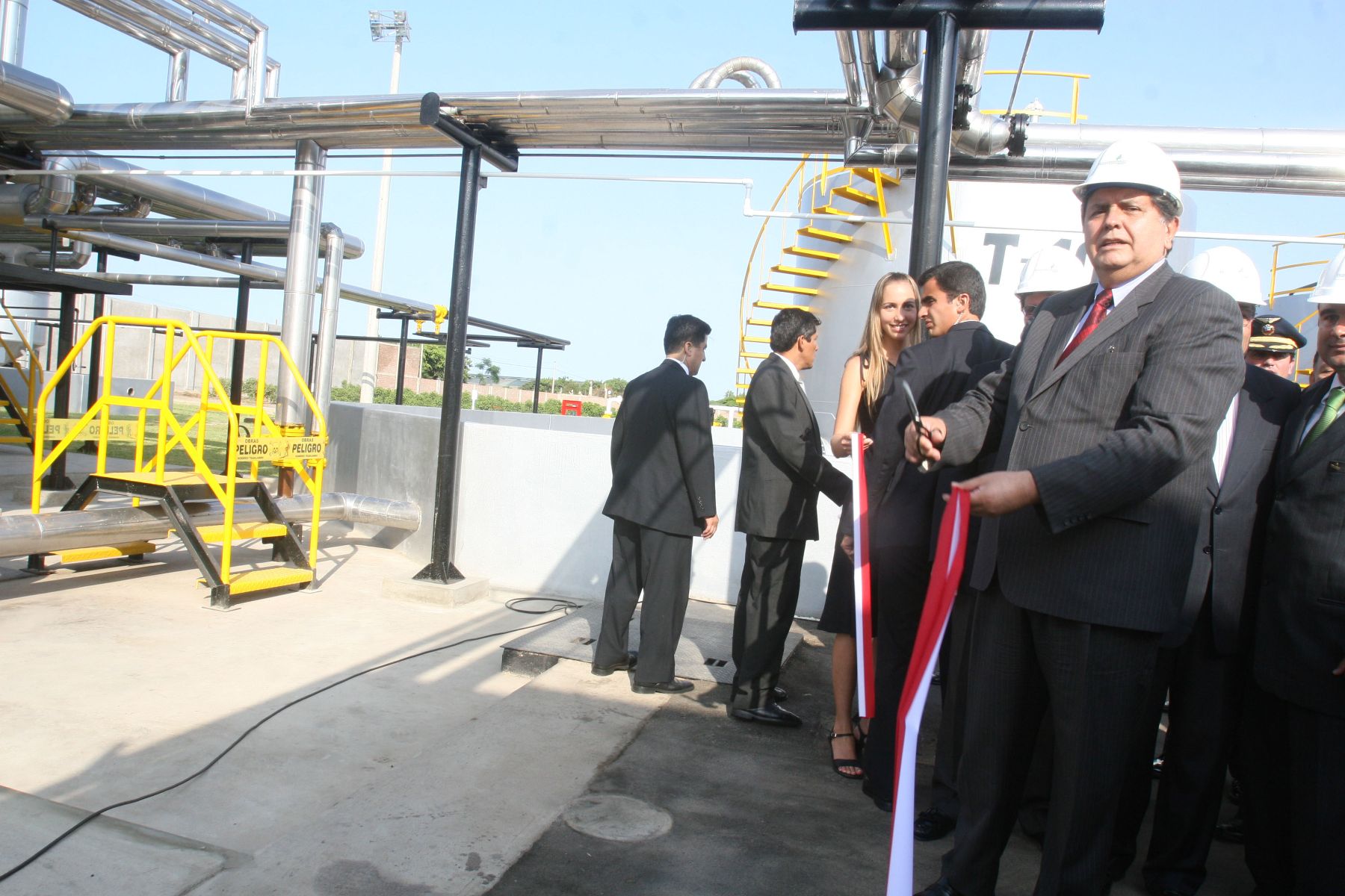 Presidente Alan García inaugura planta de producción de biodiesel en Lurìn. Foto:ANDINA/Sepres