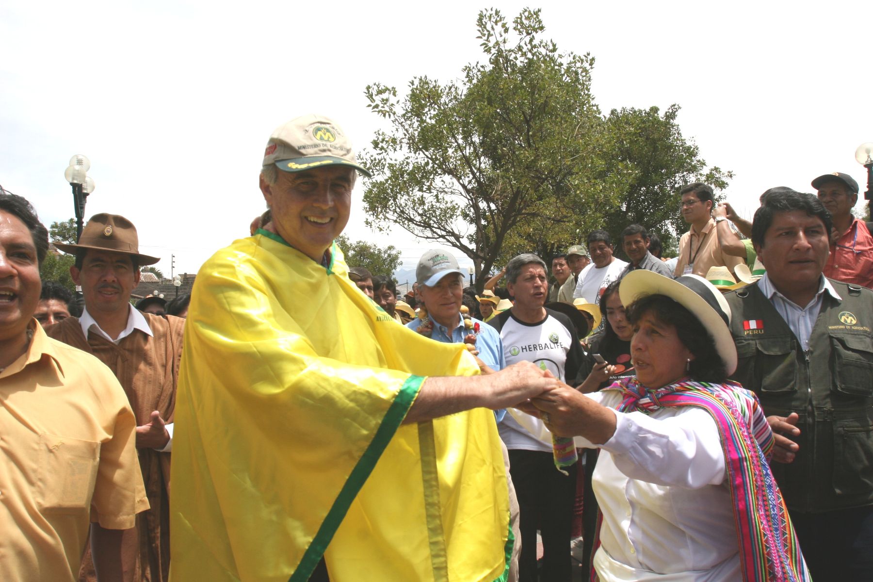 Ministro de Agricultura, Ismael Benavides, inicia el Año Internacional de la Papa en Ayacucho. Foto ANDINA/Jorge Paz H
