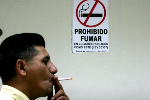 Consumo de Tabaco. Foto:ANDINA/Archivo/Jorge Paz