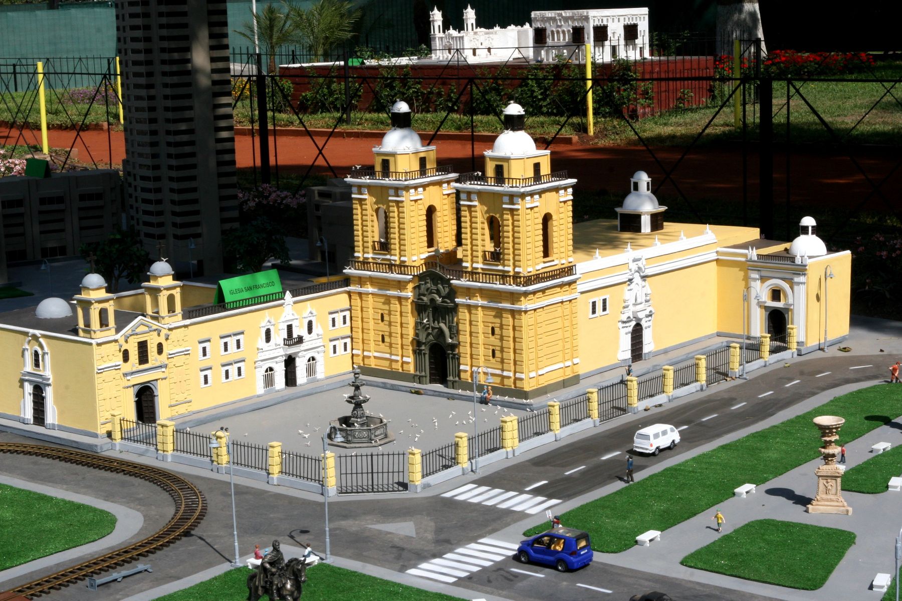 Maqueta de  la Iglesia de San Francisco. Foto:ANDINA/Norman Córdova
