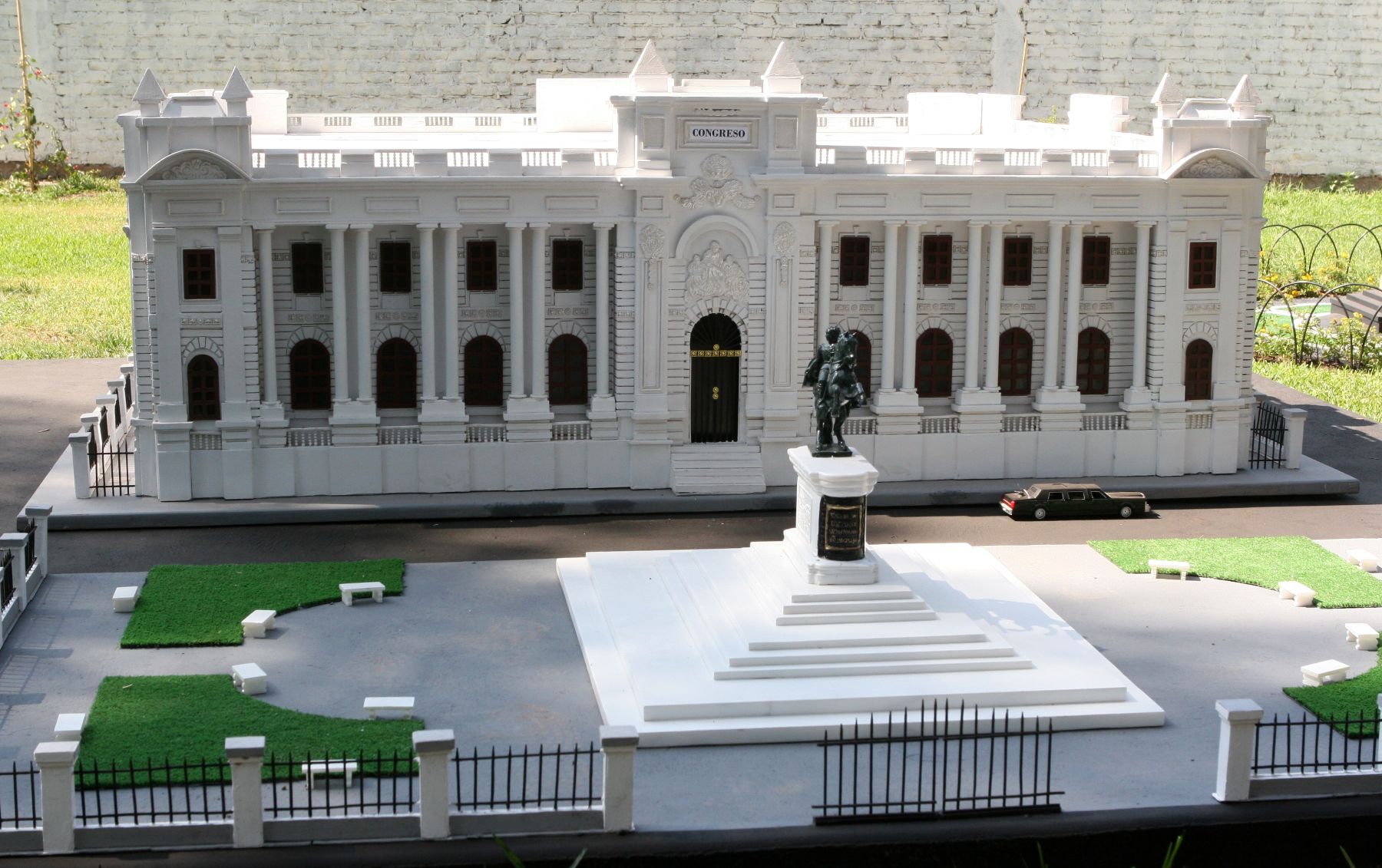 Maqueta del Congreso de la República.Foto:ANDINA/Norman Córdova