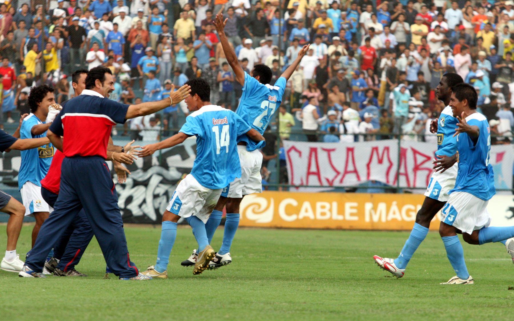 Sporting Cristal venció 2 - 1 al FBC Melgar en partido jugado en Estadio San Martín de Porres, válido por la primera fecha del Torneo de Apertura 2008. Foto: ANDINA/Maritza Rosales.