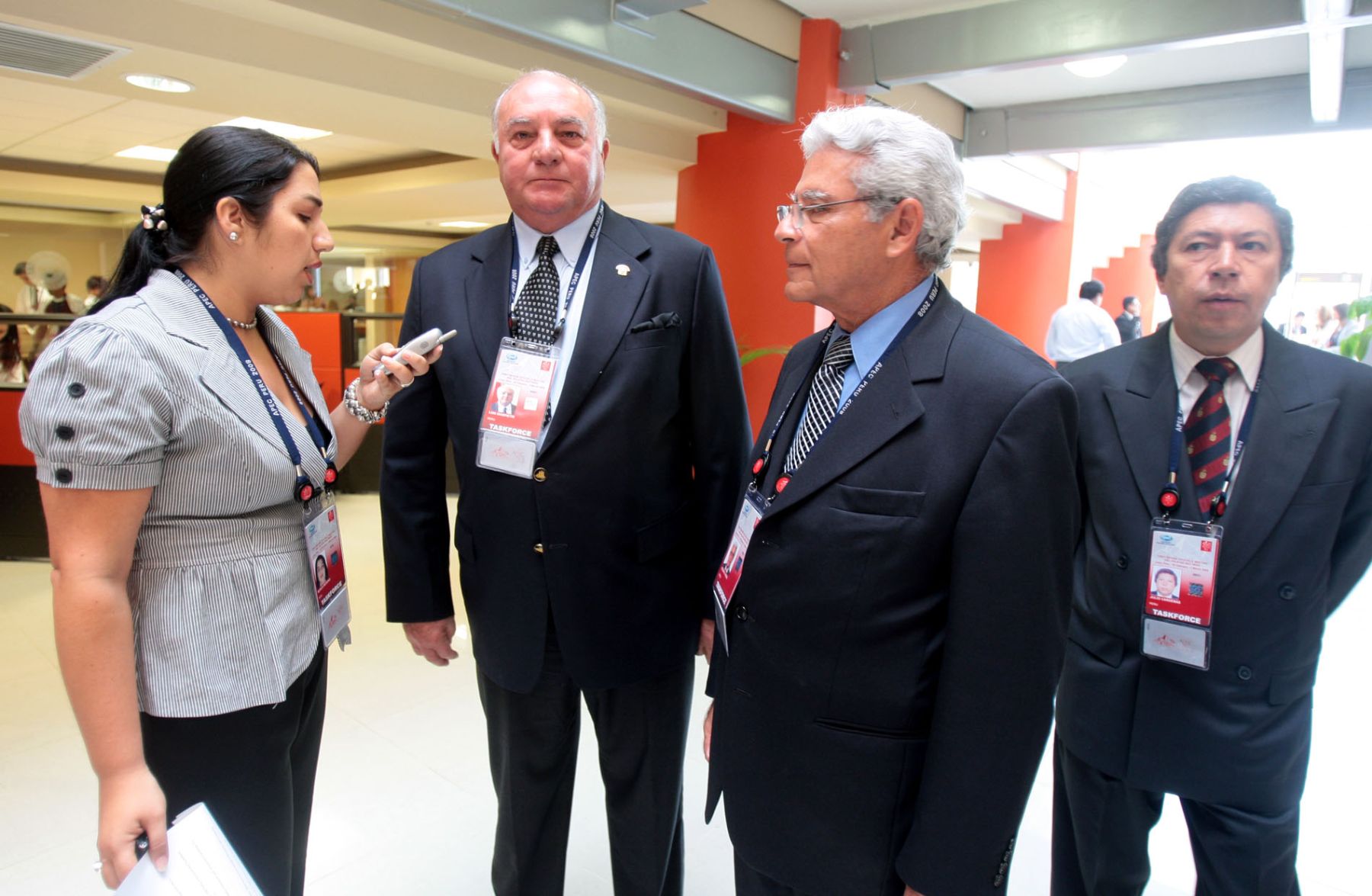 Almirante Luis Giampietri  a su llegada a la Cámara de Comercio de Lima . Foto:ANDINA/Piero Vargas