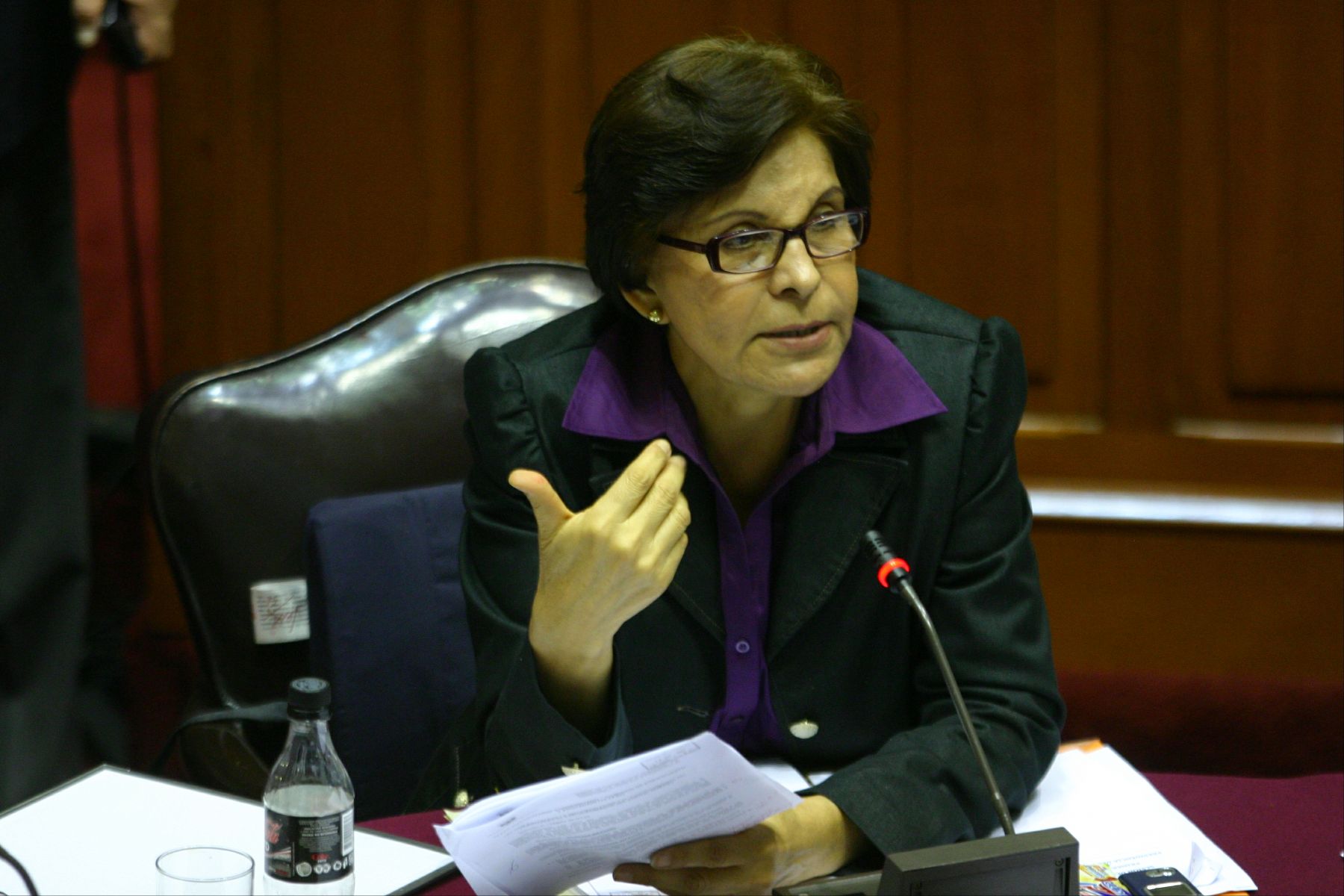 Presidenta de la Comisión de Defensa del Congreso, Mercedes Cabanillas
