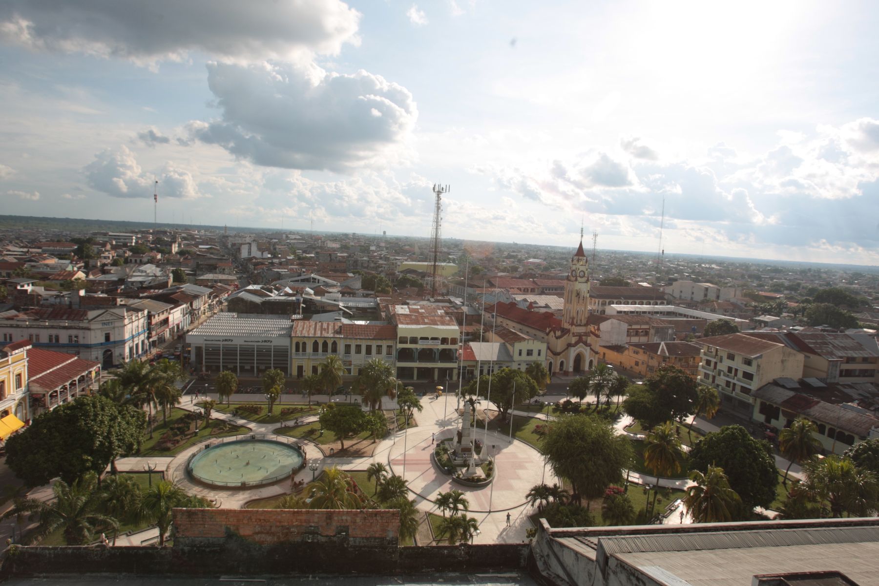 Plaza de Armas de Iquitos, capital de Loreto. Foto: ANDINA/Archivo/Jack Ramón.