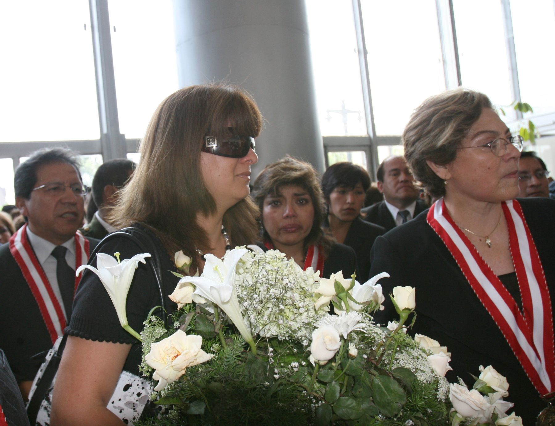 Homenaje a la doctora Adelaida Bolívar al llegar sus restos a la Fiscalia de la Nación. Foto: ANDINA/ Norman Córdova