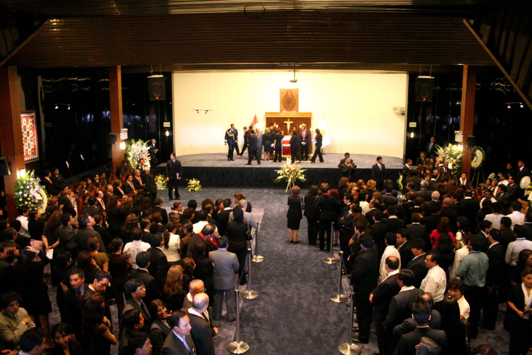 Velan restos mortales de la fallecida Fiscal de la Nación, Adelaida Bolívar en sede del Ministerio Público. Foto: ANDINA/Maritza Rosales.