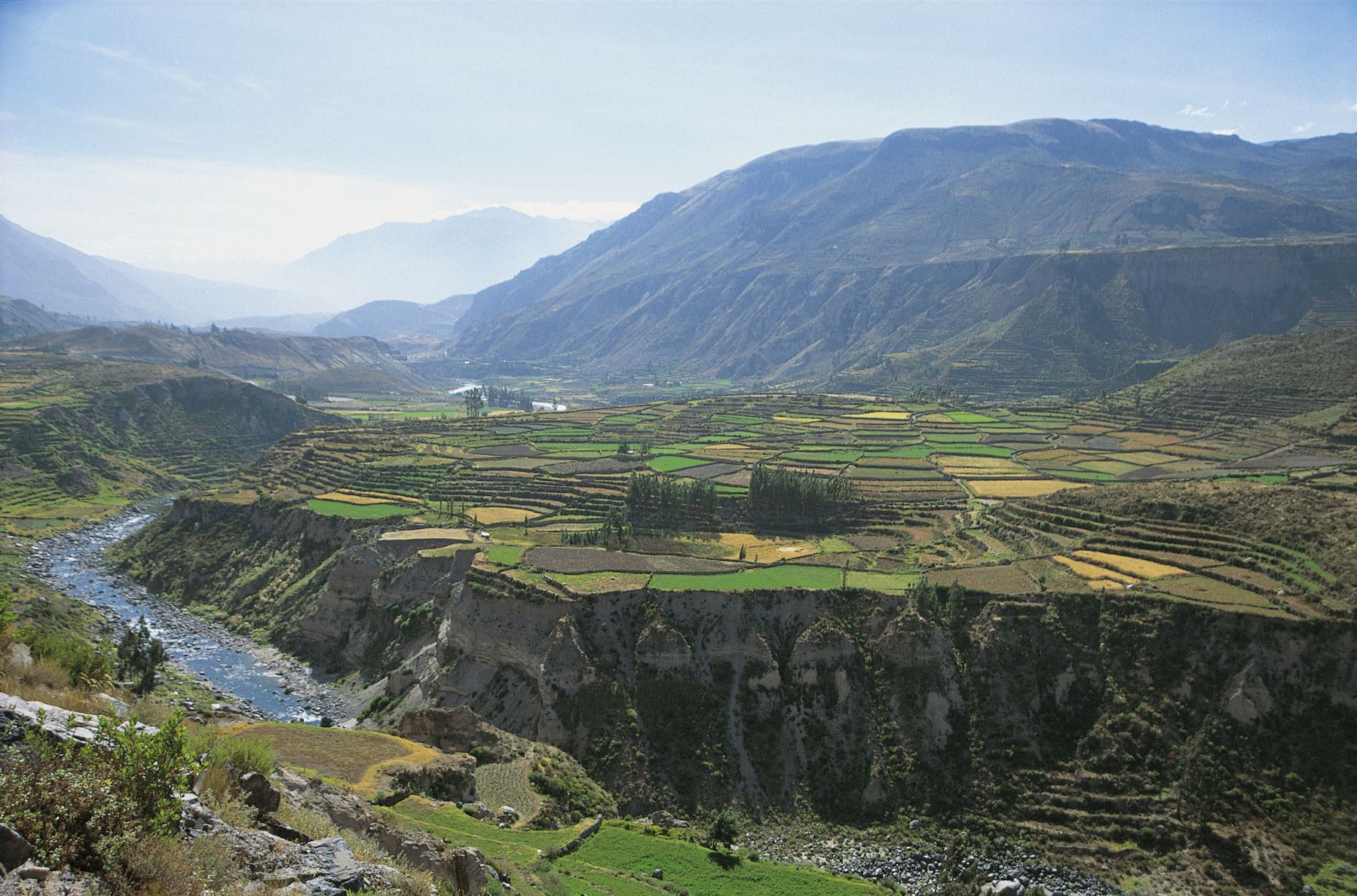 The Colca Valley is located 150 km (4 hours) northeast of Arequipa.