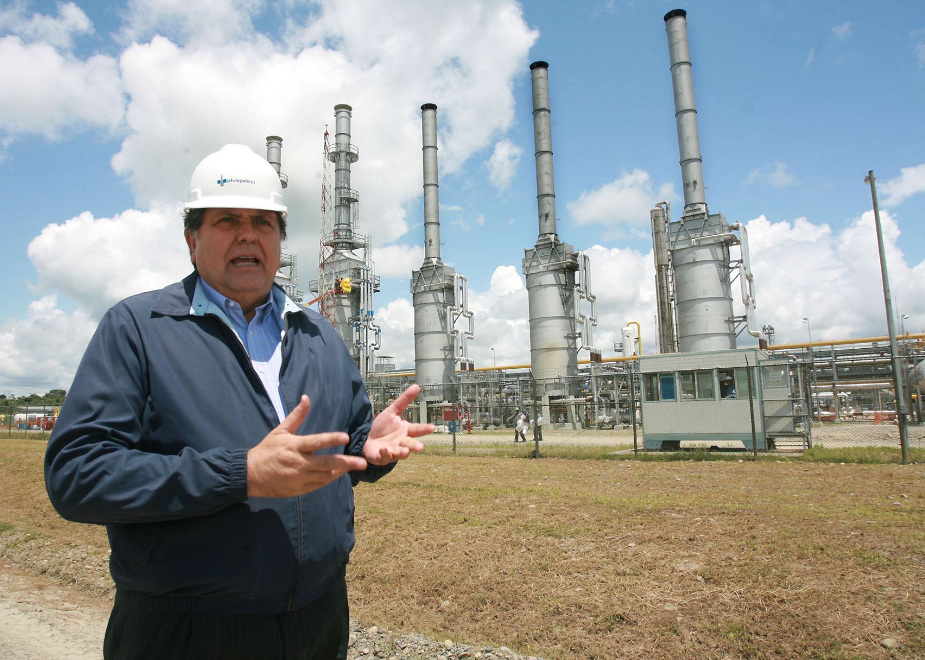 El presidente de la República, Alan García,visitó hoy  la planta de gas Las Malvinas en el Cusco. Foto:ANDINA/Sepres/Oscar Farje