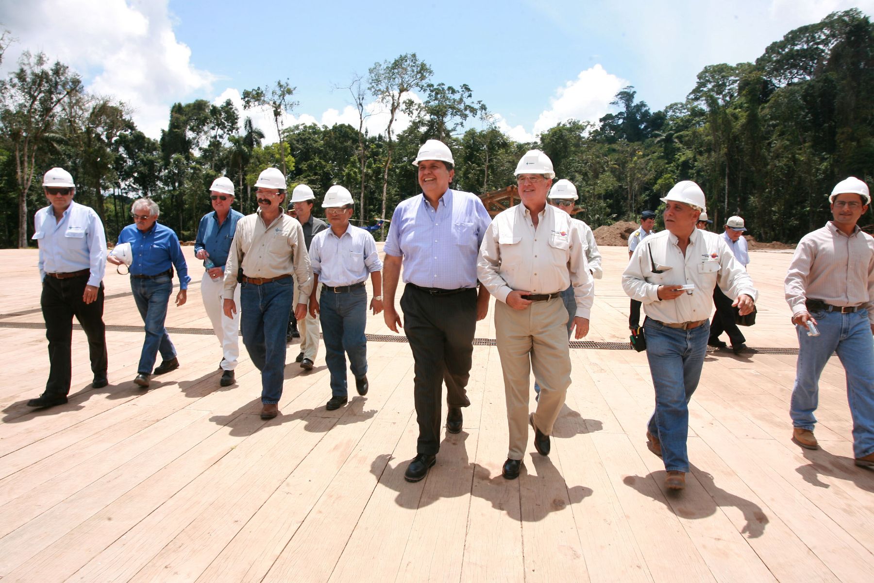 El presidente de la República, Alan García,visitó hoy  la planta de gas Las Malvinas en el Cusco. Foto:ANDINA/Sepres/Oscar Farje