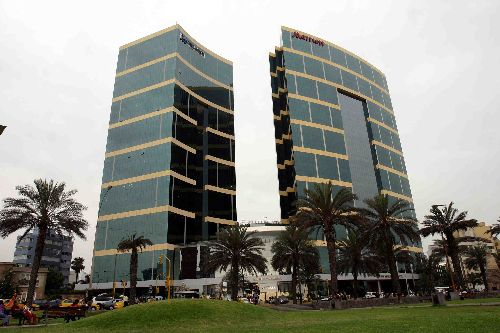 Marriot Hotel, in Miraflores district.
