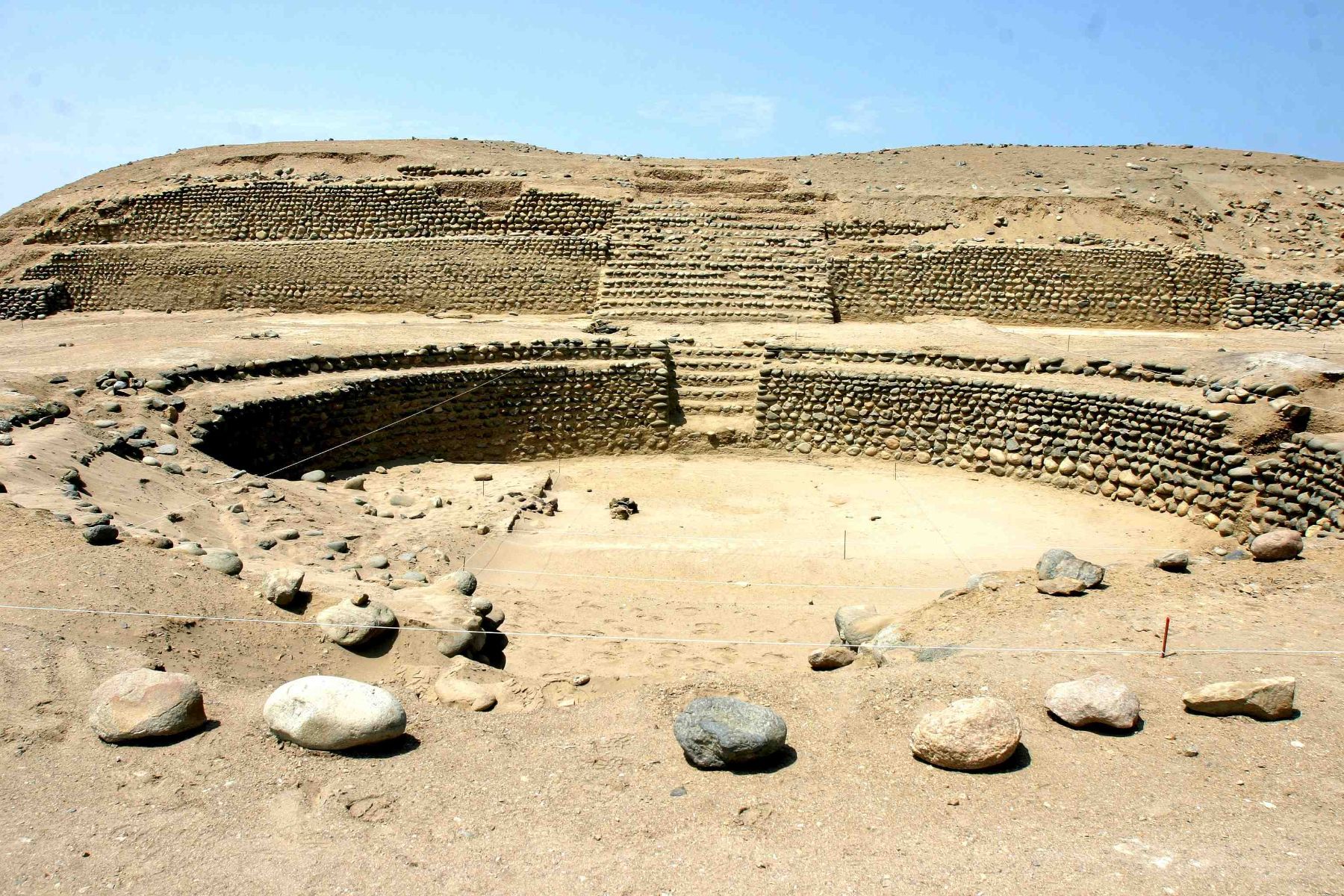 Archaeological site of Bandurria located in Huaura, Lima