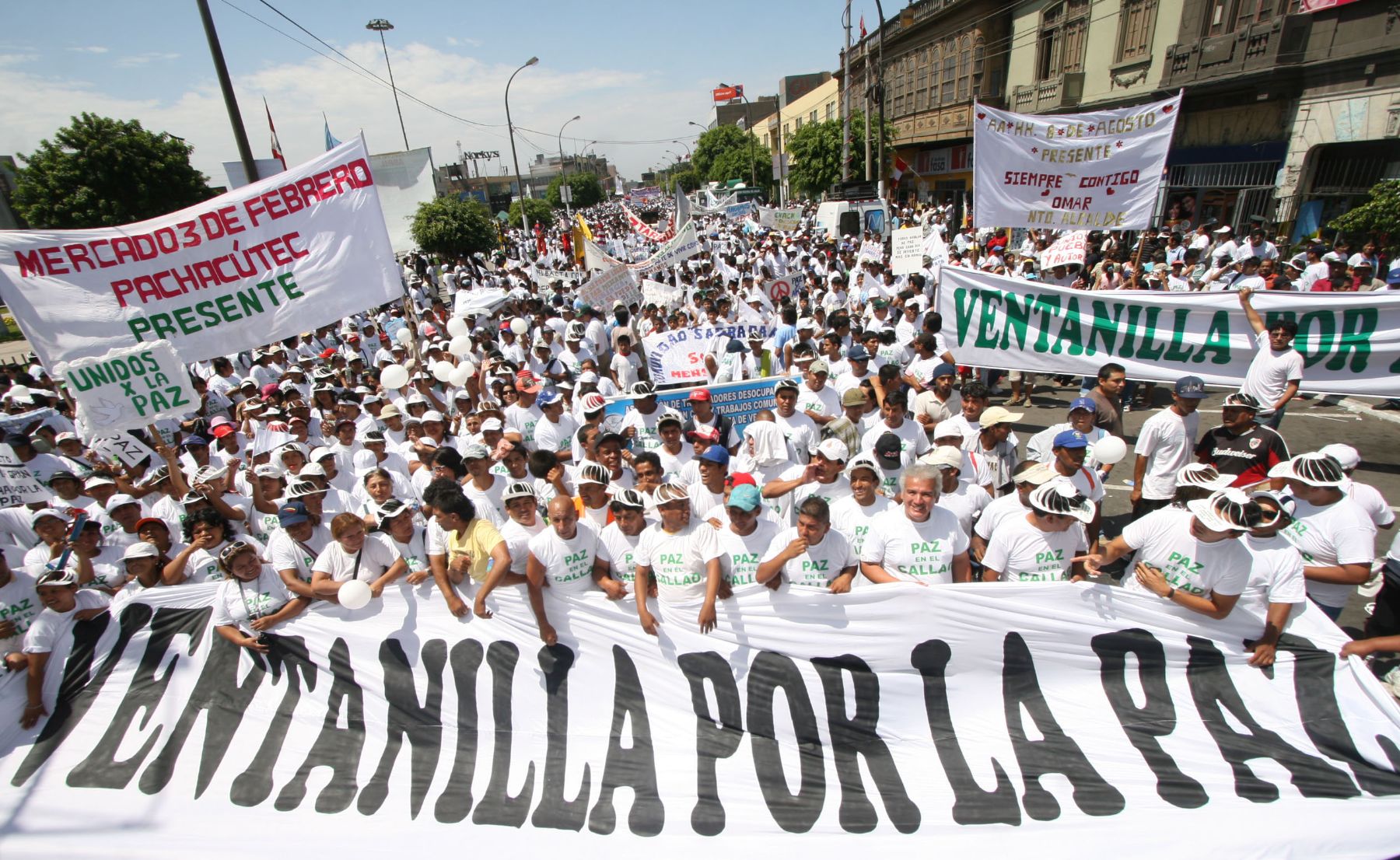 Marcha pacífica "por la paz", promovida por el Presidente de la Región Callao, Alexander Kouri. Foto: ANDINA/Maritza Rosales.