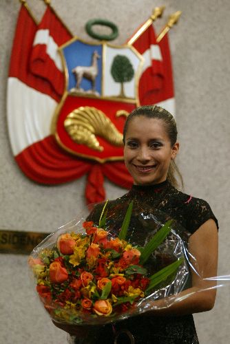 Damaris, ganadora de dos gaviotas de plata en Viña del Mar, es la autora de la música del spot publicitario de la V Cumbre ALC-UE.  Foto: ANDINA/Alberto Orbegoso.