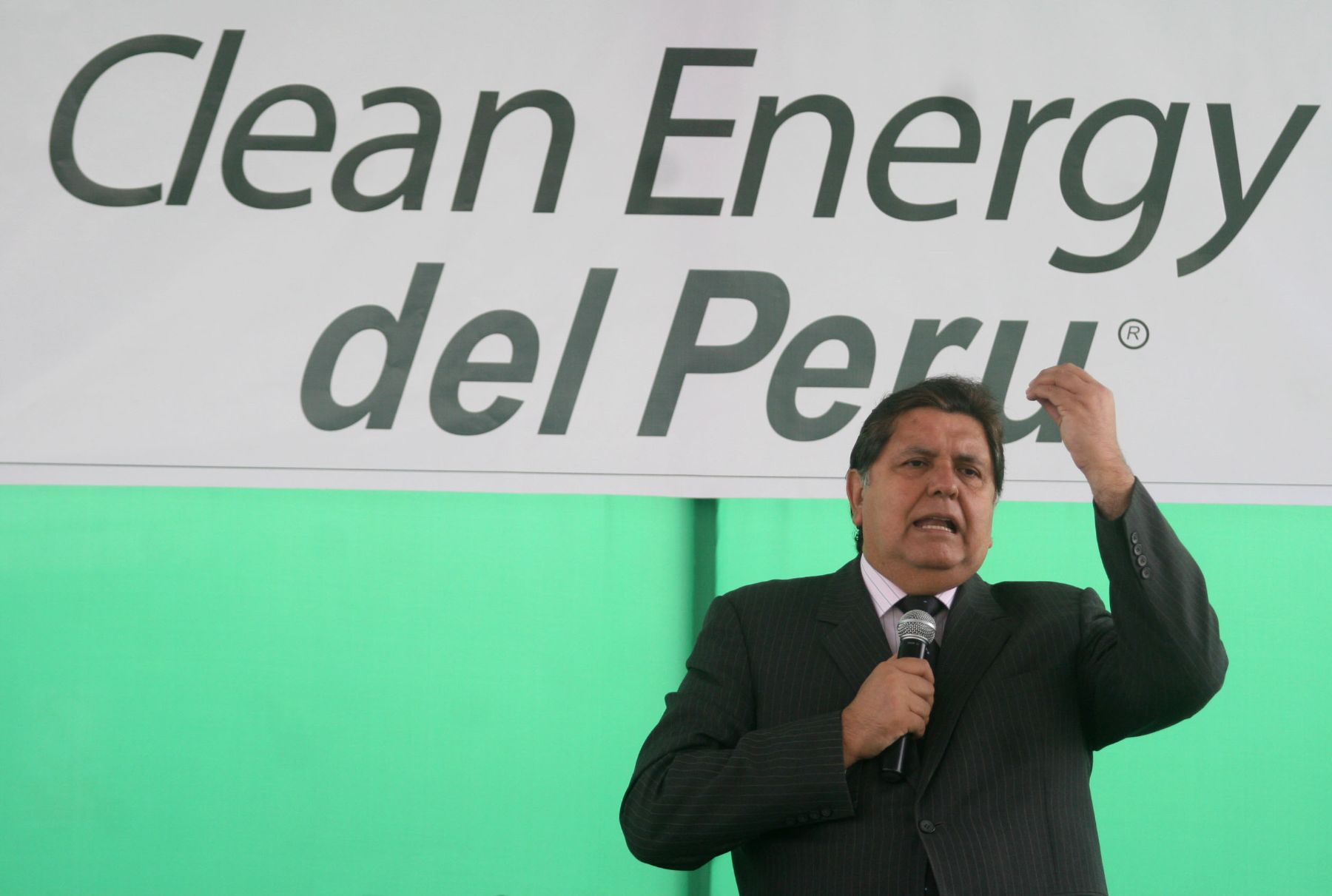 Presidente Alan García inauguró estación de gas natural de empresa Clean Energy del Perú. Foto: ANDINA/Maritza Rosales.