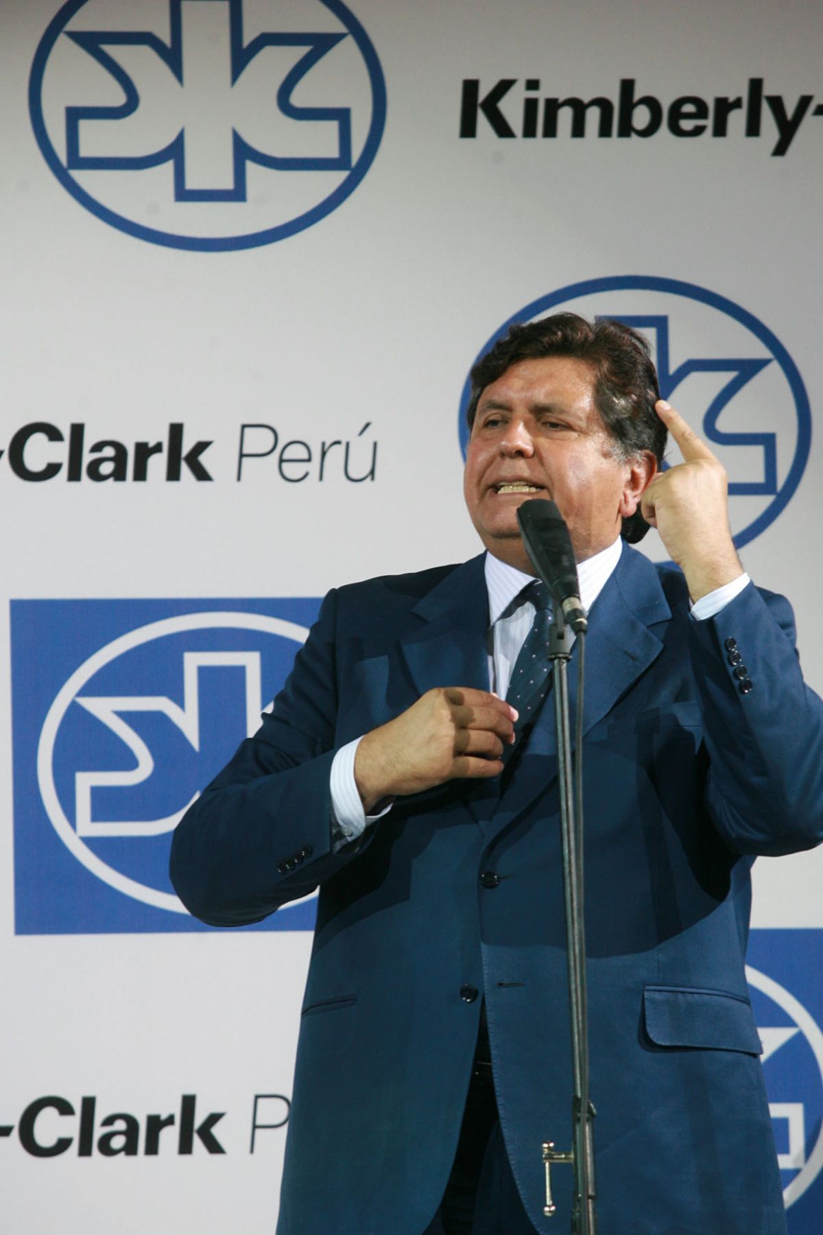 El Presidente de la República, Alan García, inauguró la planta de la empresa Kimberly Clark. Foto: ANDINA/Sepres/Oscar Farje.