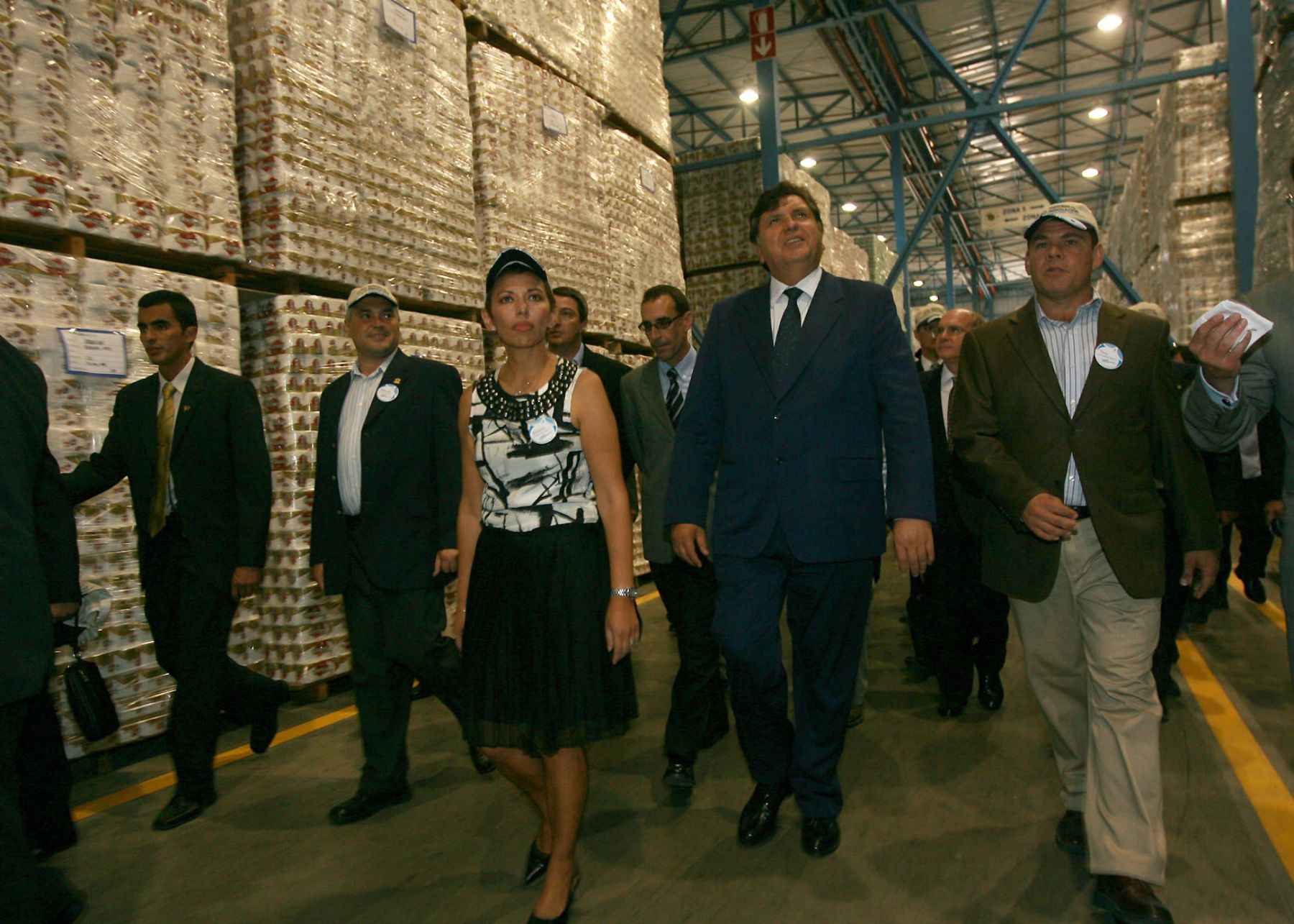 El Presidente de la República, Alan García, inauguró la planta de la empresa Kimberly Clark. Foto: ANDINA/Sepres/Oscar Farje.
