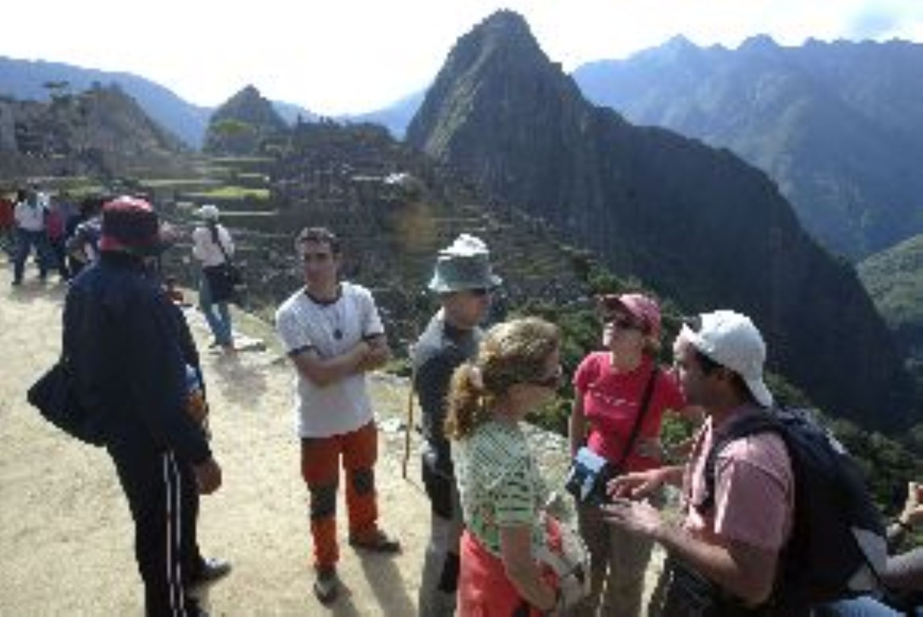 Turistas en Machu Picchu, Cusco.