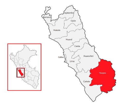 Localizador: Yauyos (Lima)