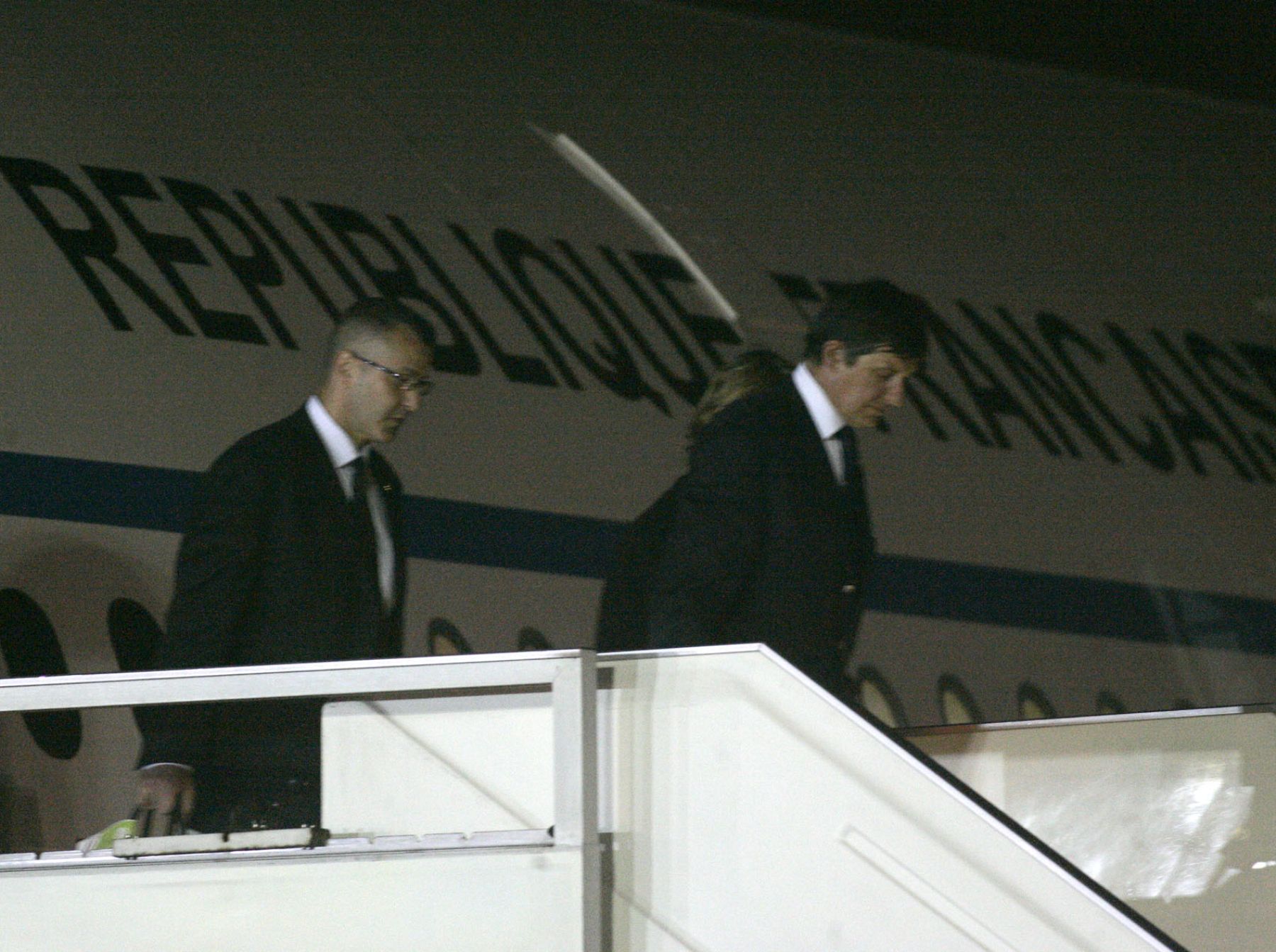 Llegada al Perú del ministro de Relaciones Exteriores de Francia, Bernard Kouchner. Foto:ANDINA/Juan Carlos Guzmán Negrini.
