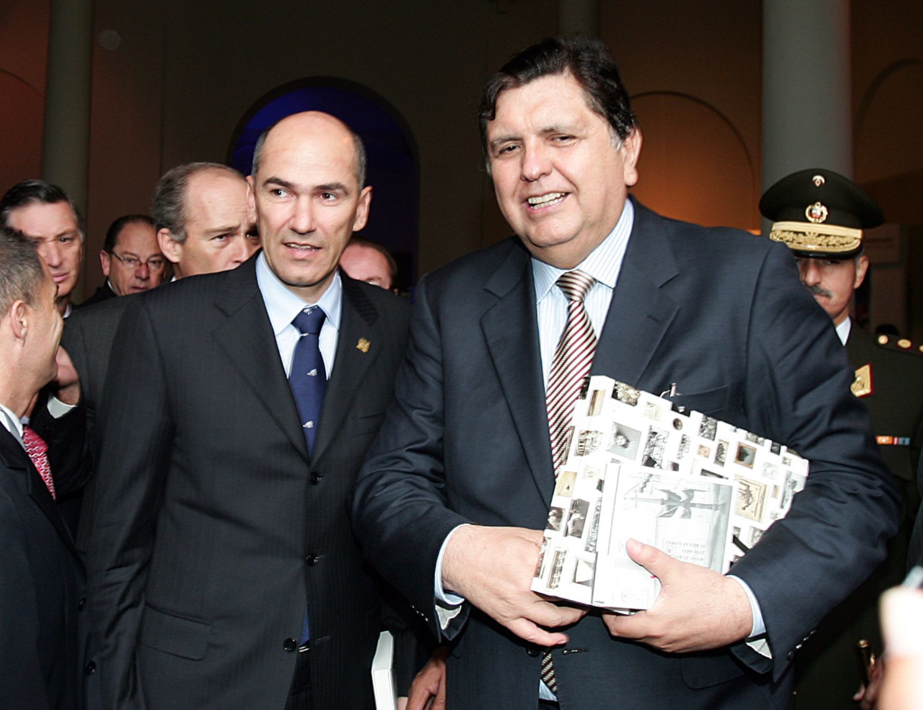 Presidente Alan García en inauguración oficial del II Foro Empresarial ALC-UE.Foto: Dante Zegarra.