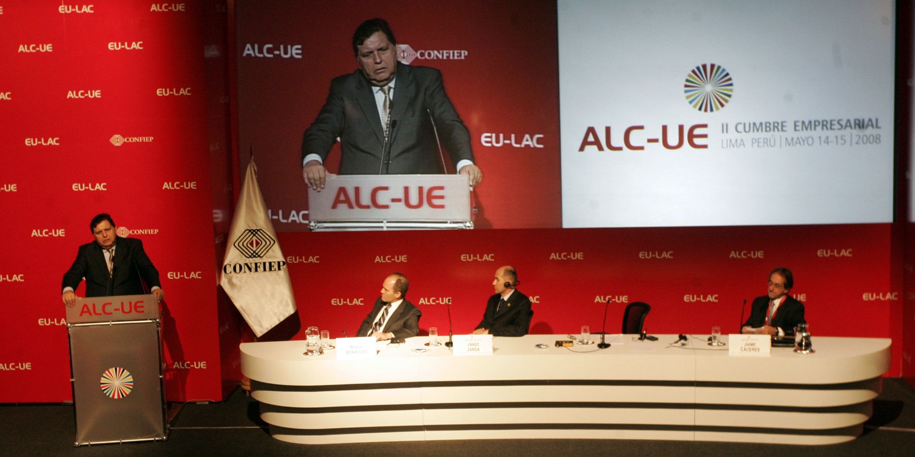 Presidente Alan Garcia inagura la II Cumbre Empresarial ALC-EU. Foto: ANDINA/Rafael Cornejo