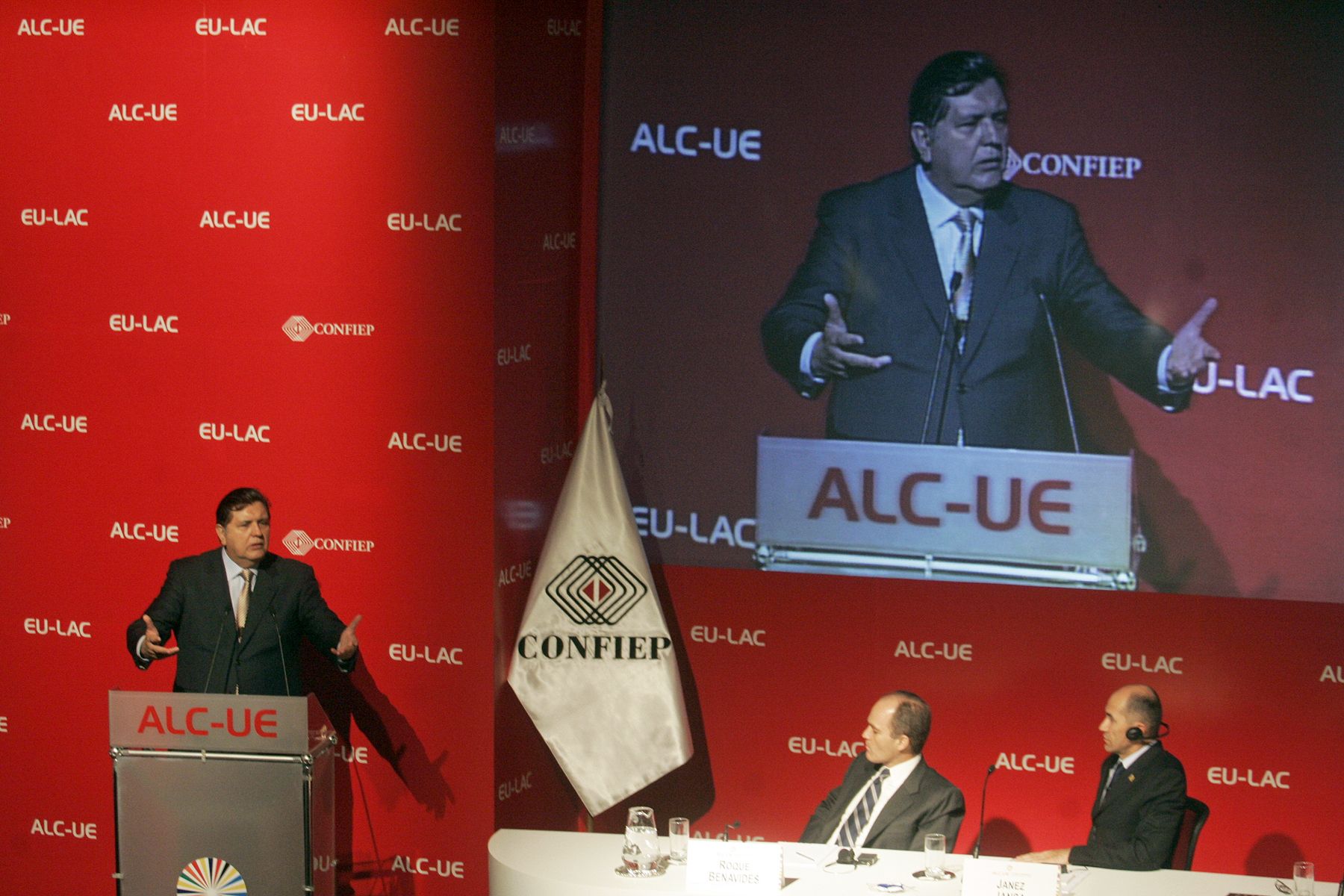 Presidente Alan Garcia inagura la II Cumbre Empresarial ALC-EU. Foto: ANDINA/Rafael Cornejo