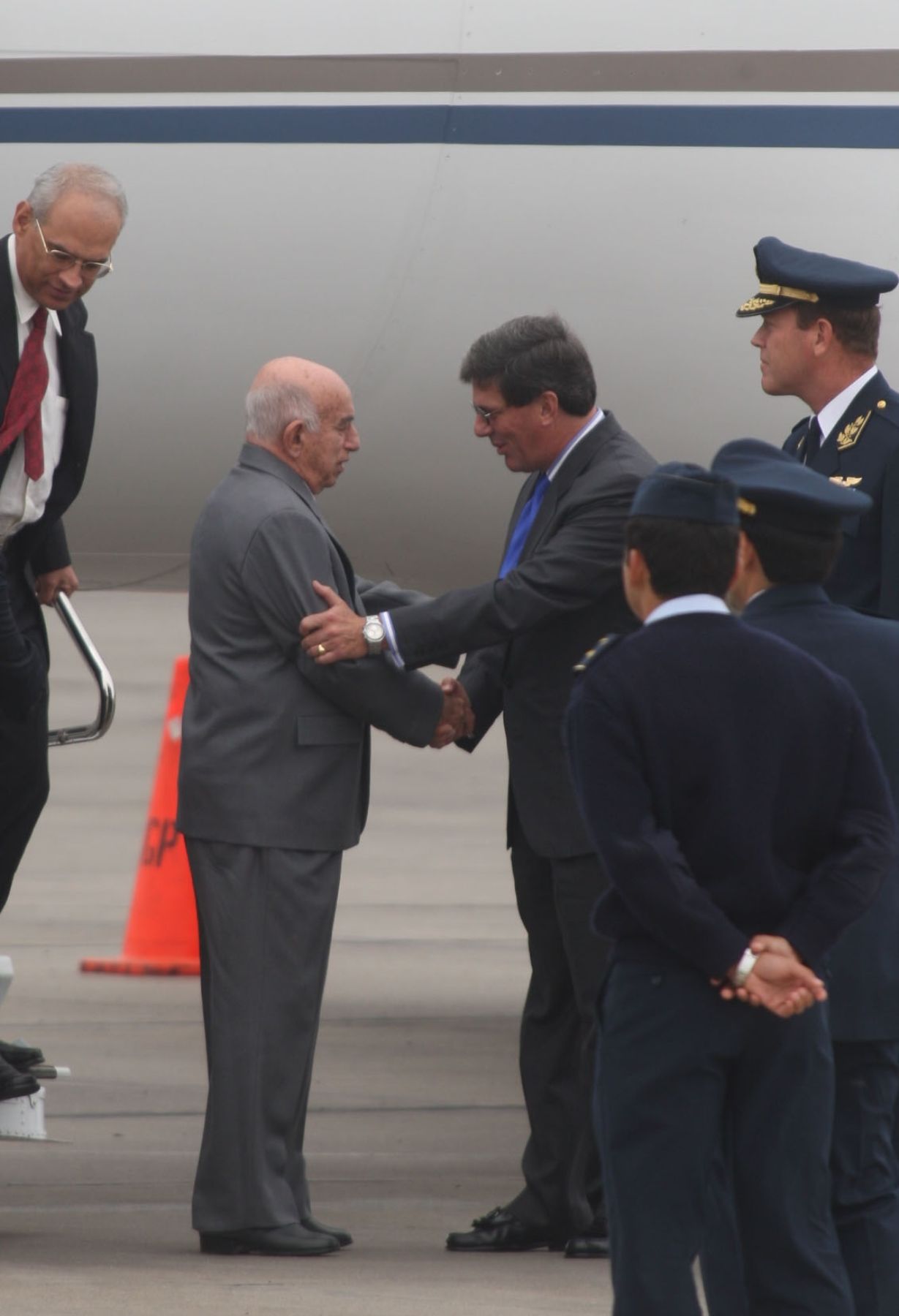 Llegada del primer vicepresidente de Cuba Jose Machado Ventura.Foto:ANDINA/Carlos Lezama