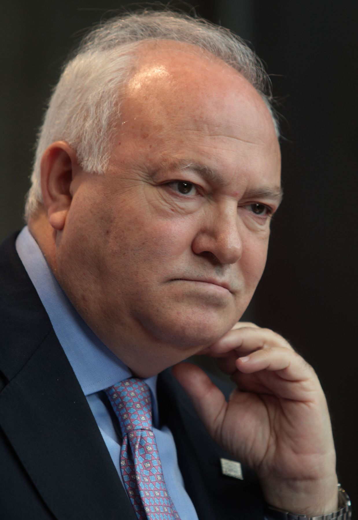 Miguel Angel Moratinos, canciller español, ofrece conferencia de prensa en el marco de la V Cumbre ALC-UE. Foto. ANDINA/Piero Vargas