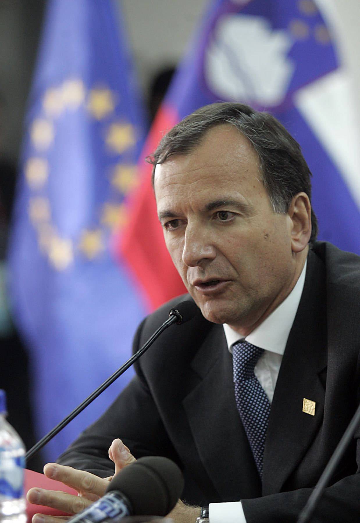 Conferencia de Prensa del Ministro de Relaciones Exteriores de Italia, Franco Frattini.Foto:ANDINA/Juan Carlos Guzmàn Negrini.